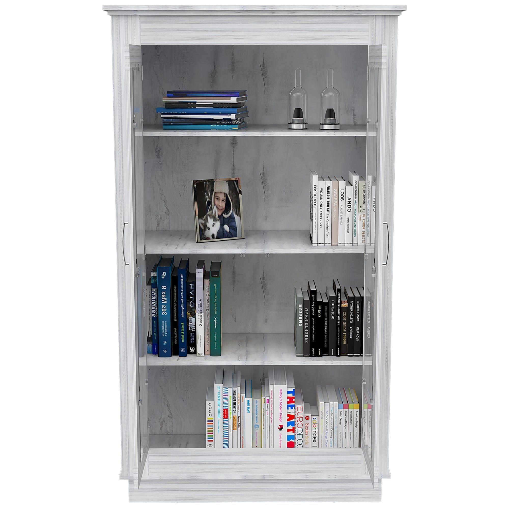 VITRINA 2 PUERTAS 3 ESTANTES FM-005B BLANCO-2