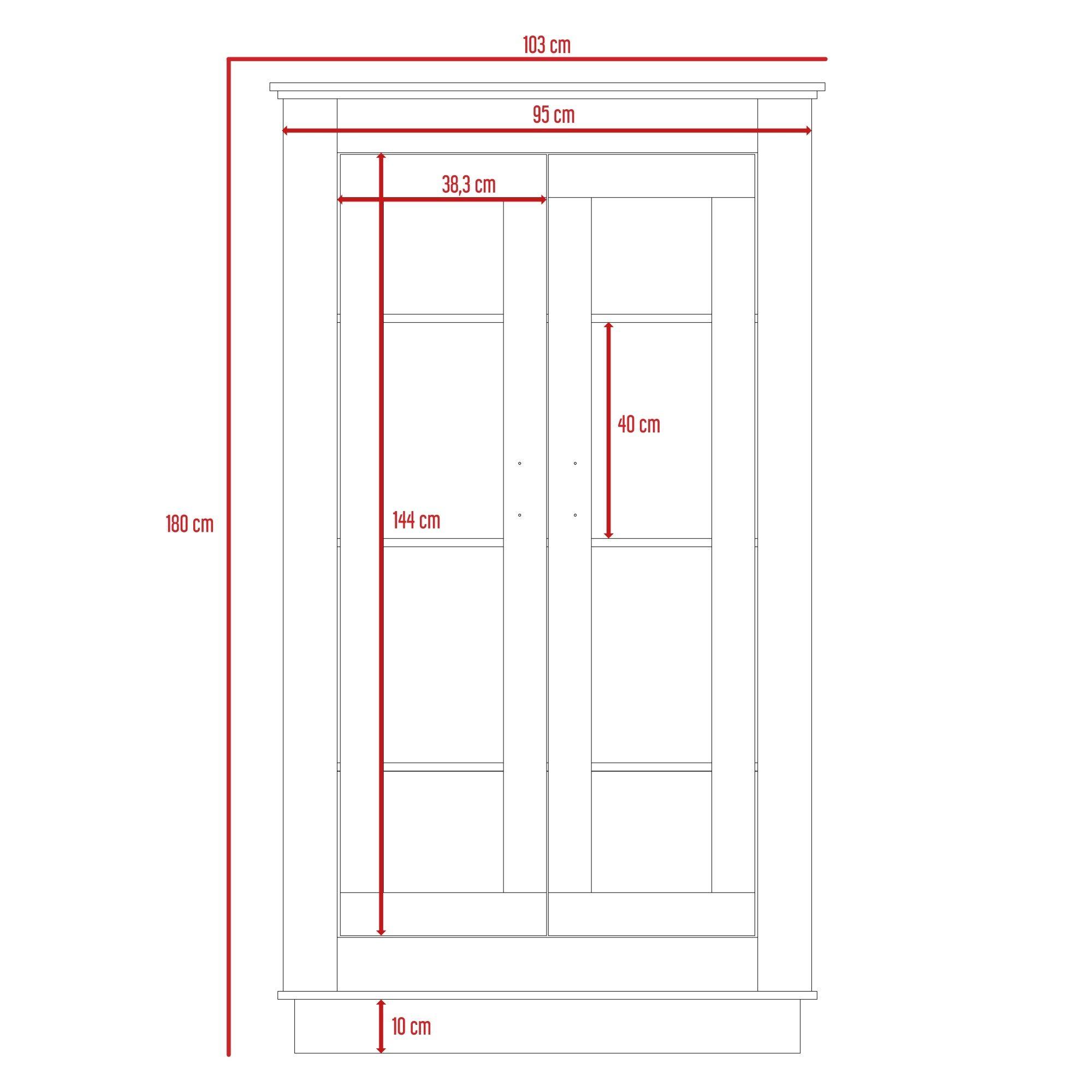 VITRINA 2 PUERTAS 3 ESTANTES FM-005B BLANCO-7