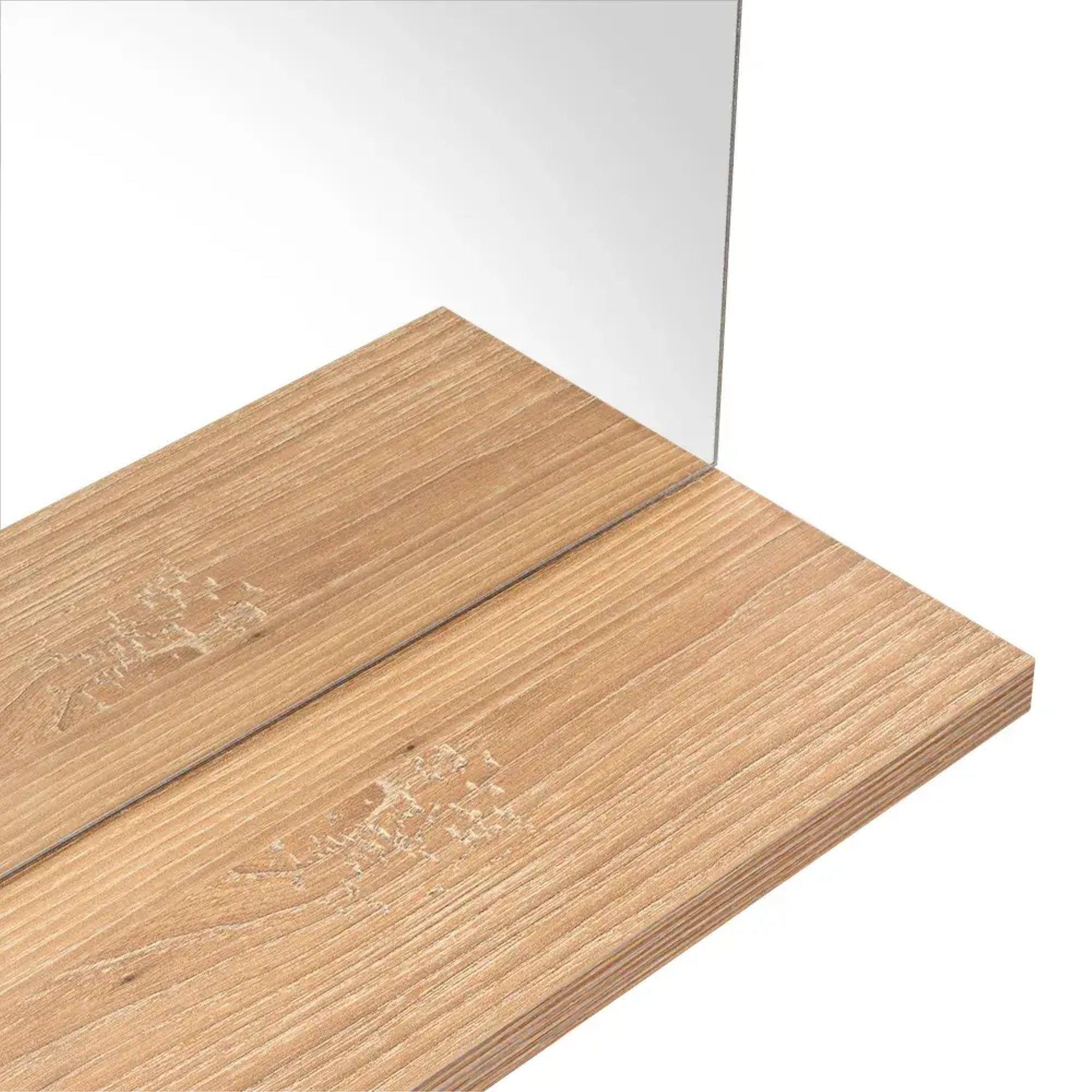 Botiquin 50x50x11,5 Cm Con Espejo Café Claro-4