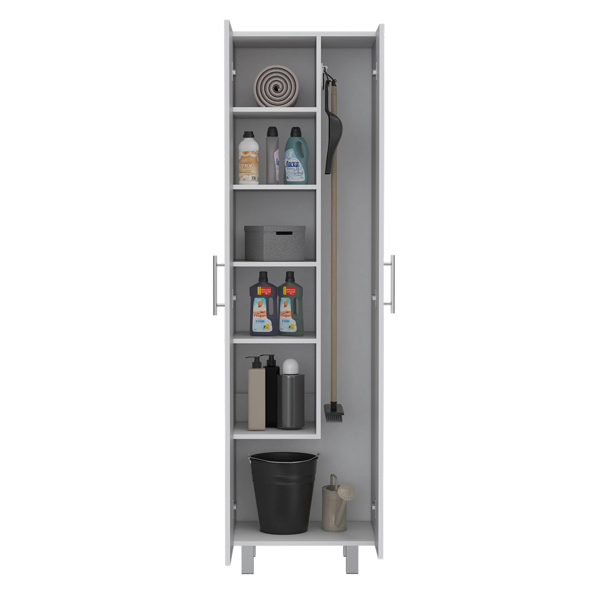 MUEBLE DE ASEO 2 PUERTAS FM-016B BLANCO-2