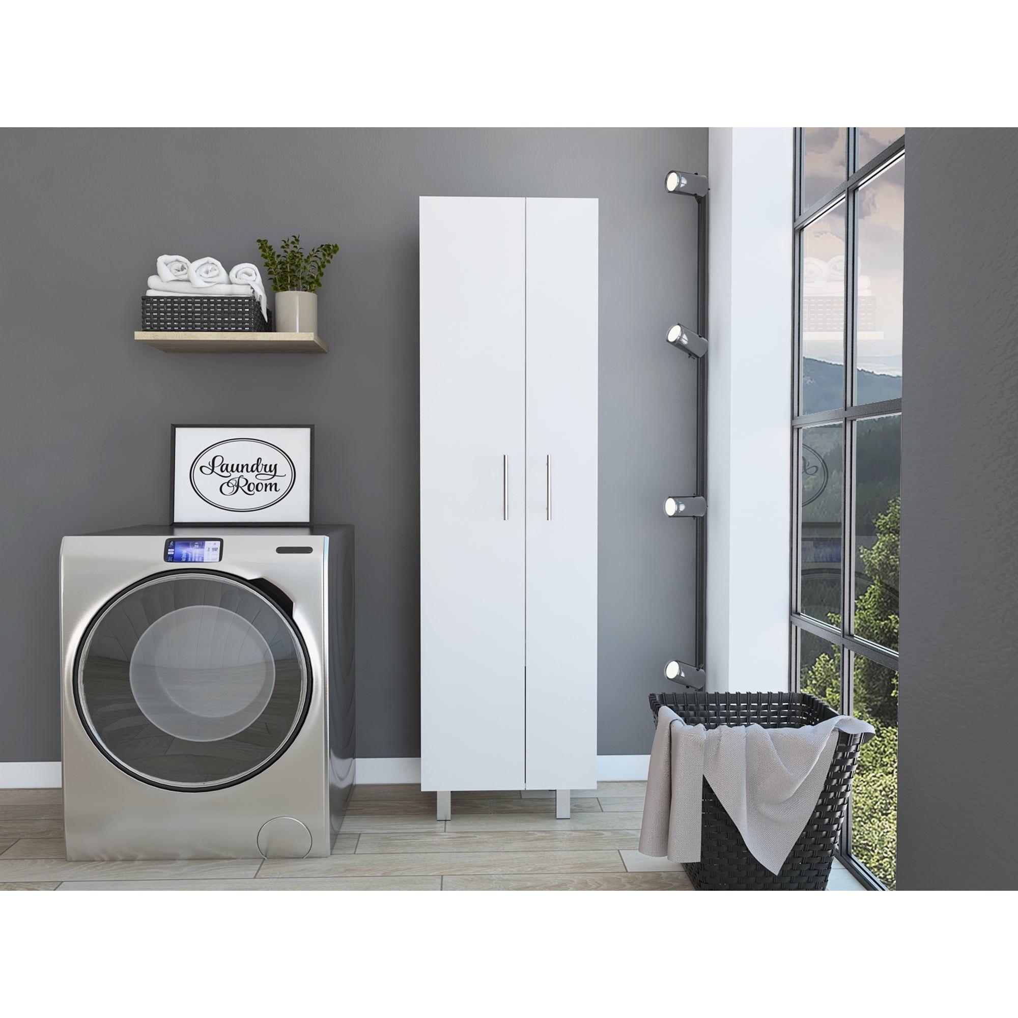 MUEBLE DE ASEO 2 PUERTAS FM-016B BLANCO-4