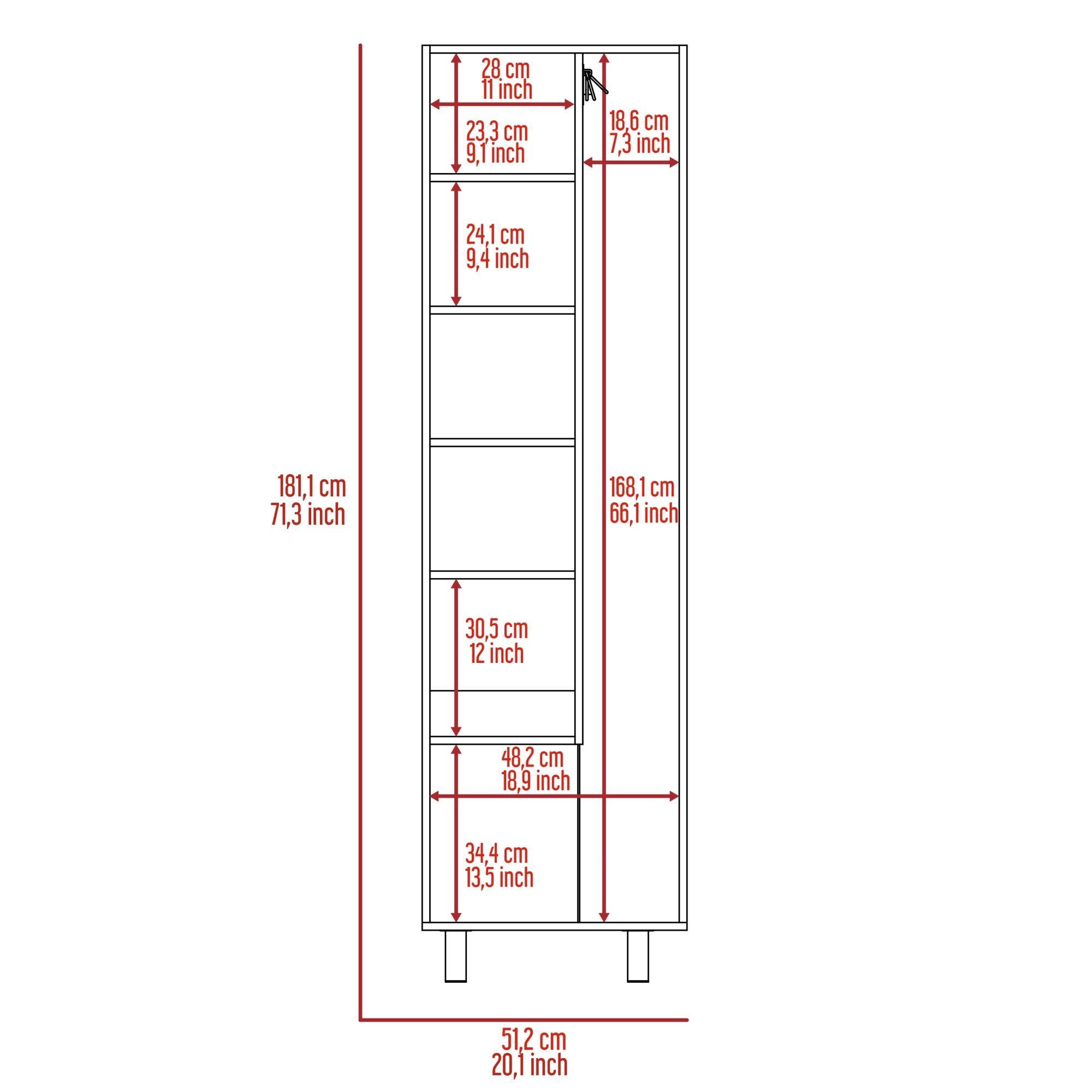 MUEBLE DE ASEO 2 PUERTAS FM-016B BLANCO-7