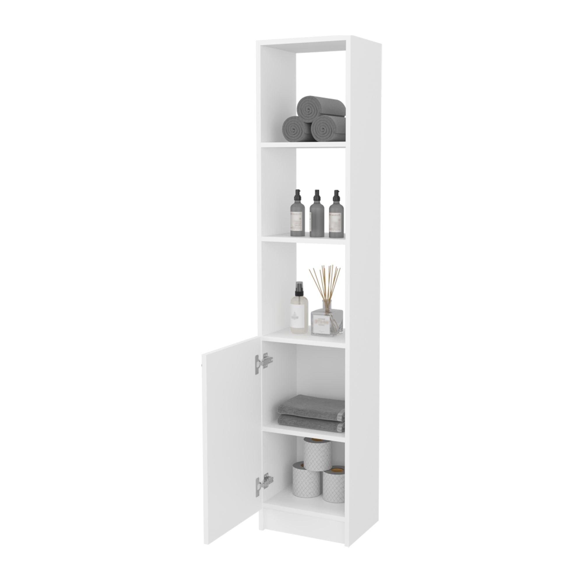 ESTANTE ORGANIZADOR BAÑO 1 PUERTA FM-011B - BLANCO-3