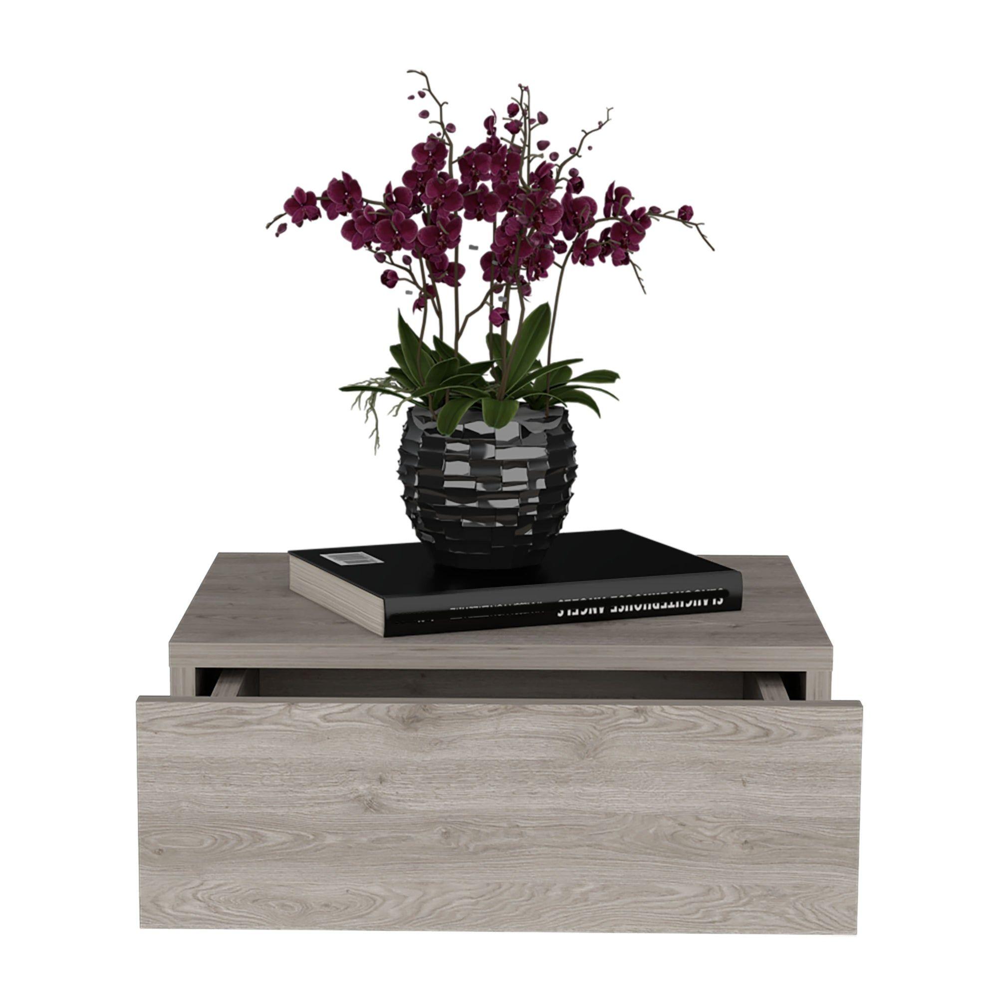 Velador Flotante 1 Cajon Fm-013G Gris-2