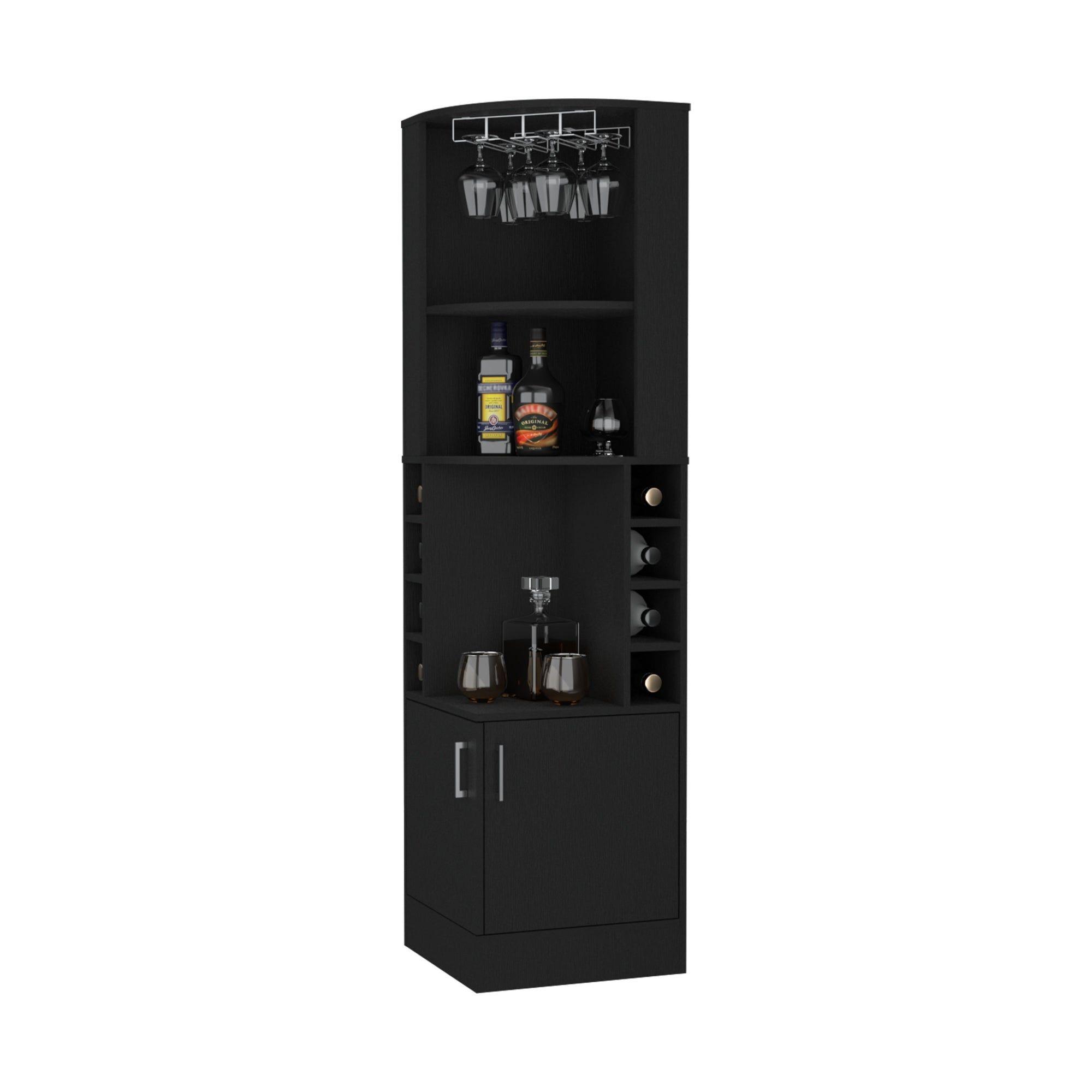 BAR ESQUINERO 8 BOTELLEROS Y PORTACOPAS FM-001C - CAFE OSCURO-2
