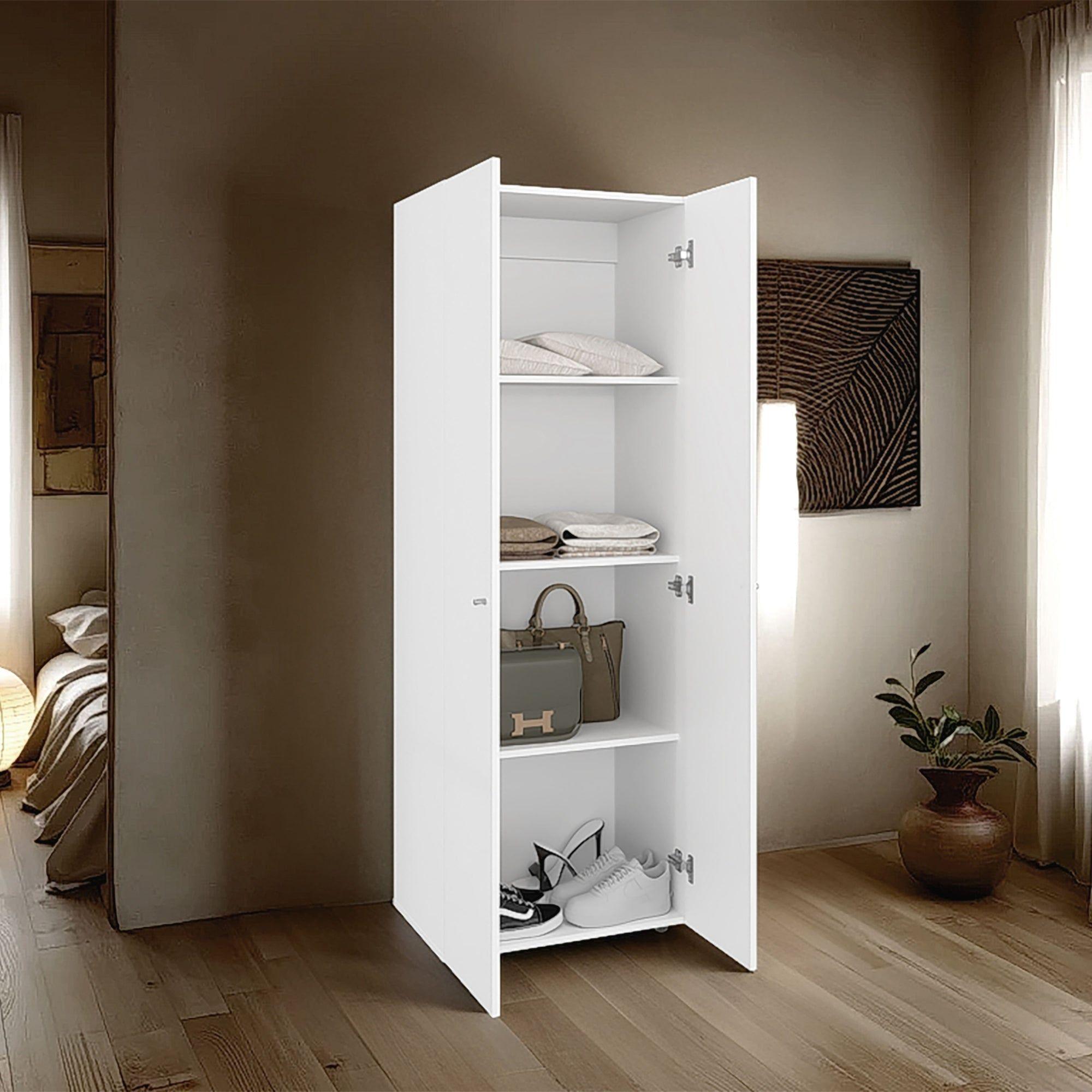 Closet 2 Puertas 170X60X40,2 Cm Blanco-4