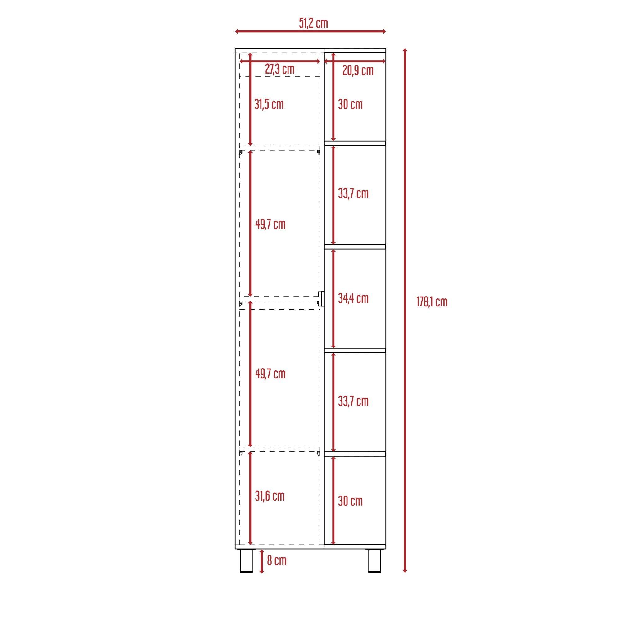MUEBLE BAÑO 1 PUERTA FM-002C CAFÉ CLARO-7