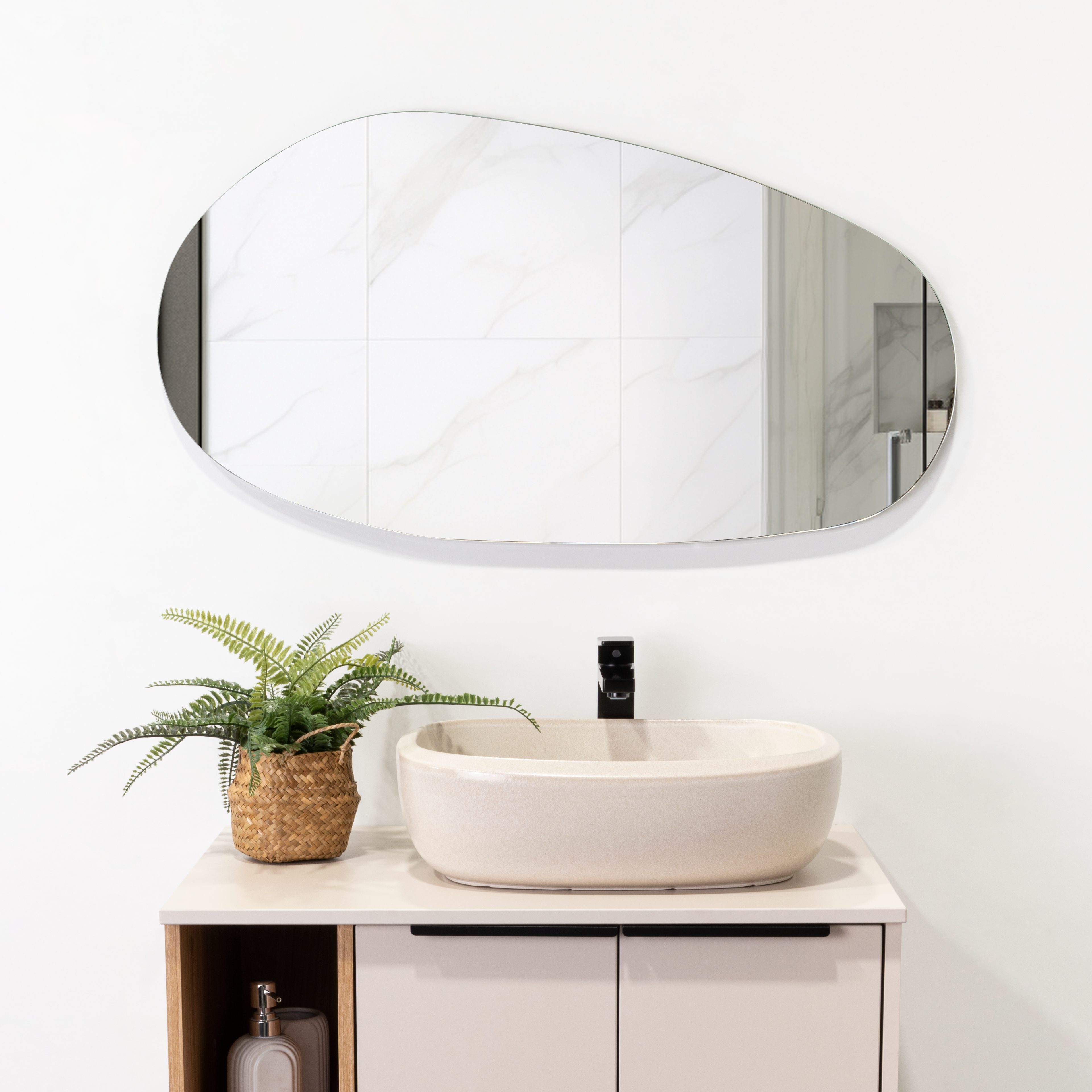 Espejo 46X88X1,9 Cm Forma Irregular-1