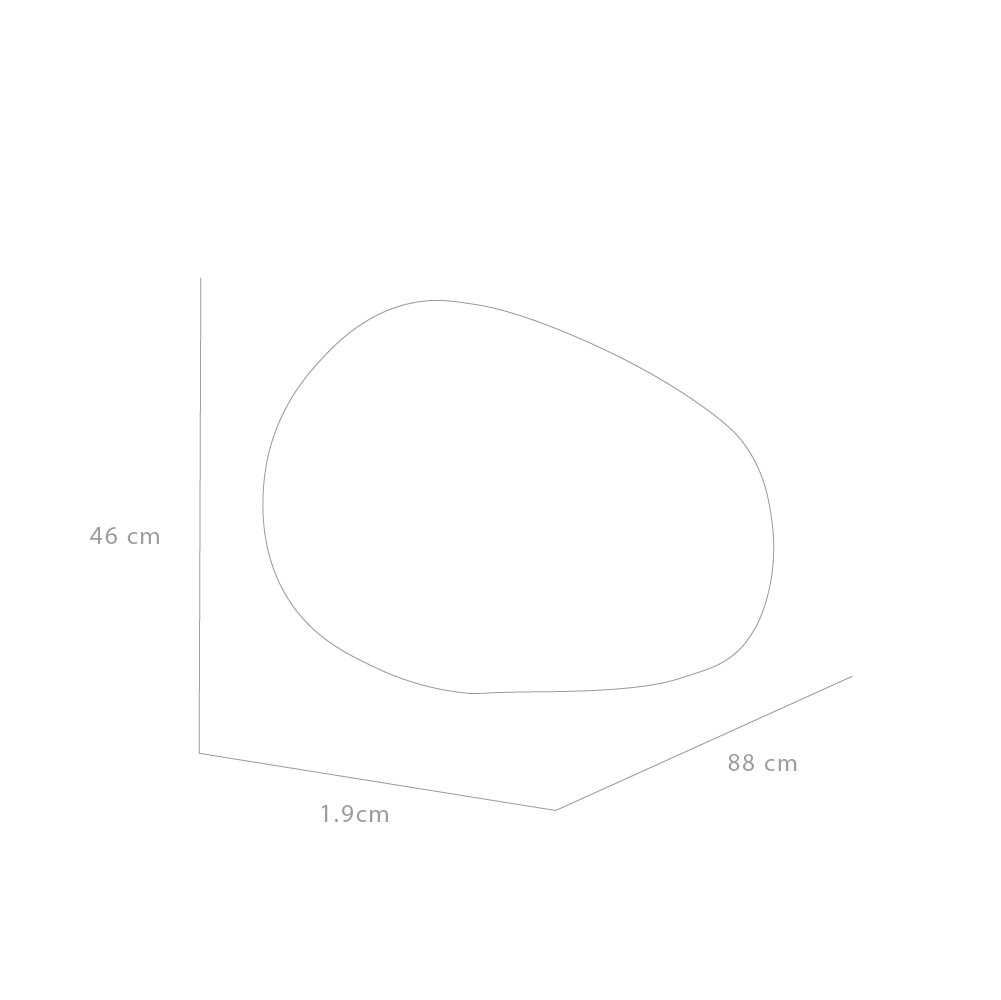 Espejo 46X88X1,9 Cm Forma Irregular-7
