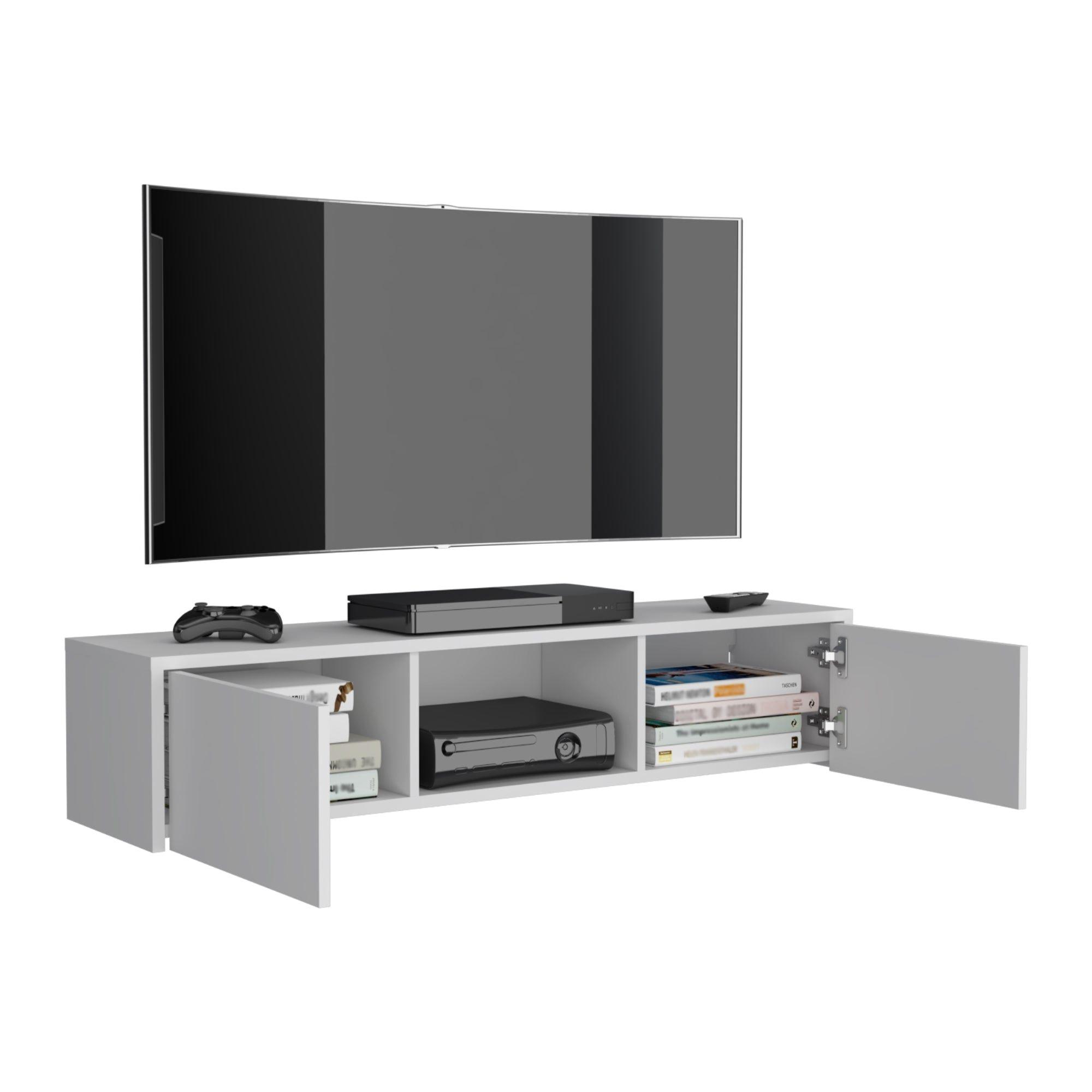 PANEL TV 49" CON 2 PUERTAS FM-011B - BLANCO-2