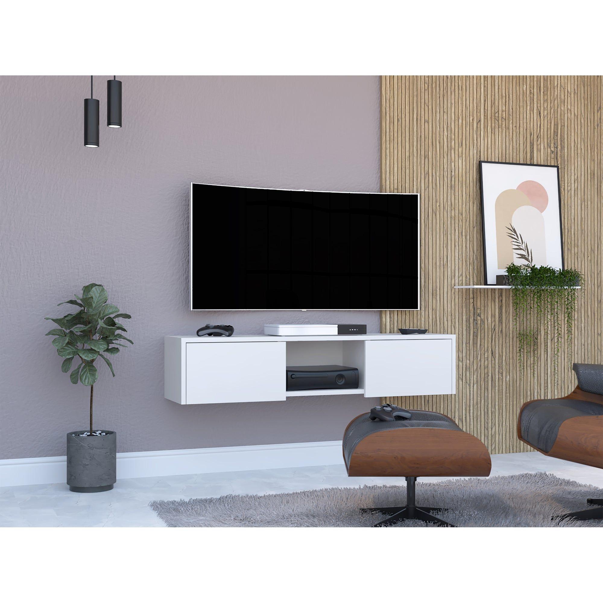 PANEL TV 49" CON 2 PUERTAS FM-011B - BLANCO-4