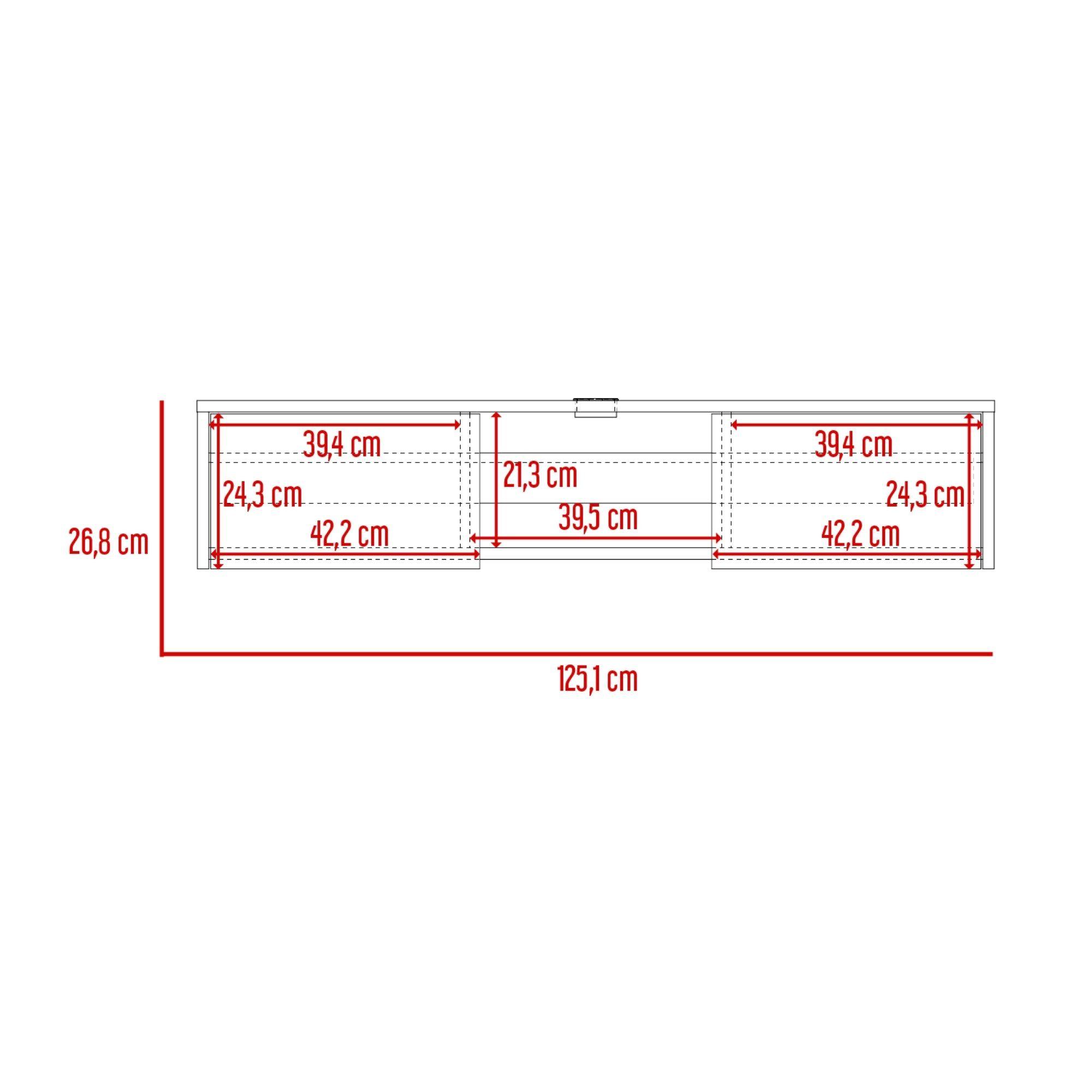 PANEL TV 49" CON 2 PUERTAS FM-011B - BLANCO-6