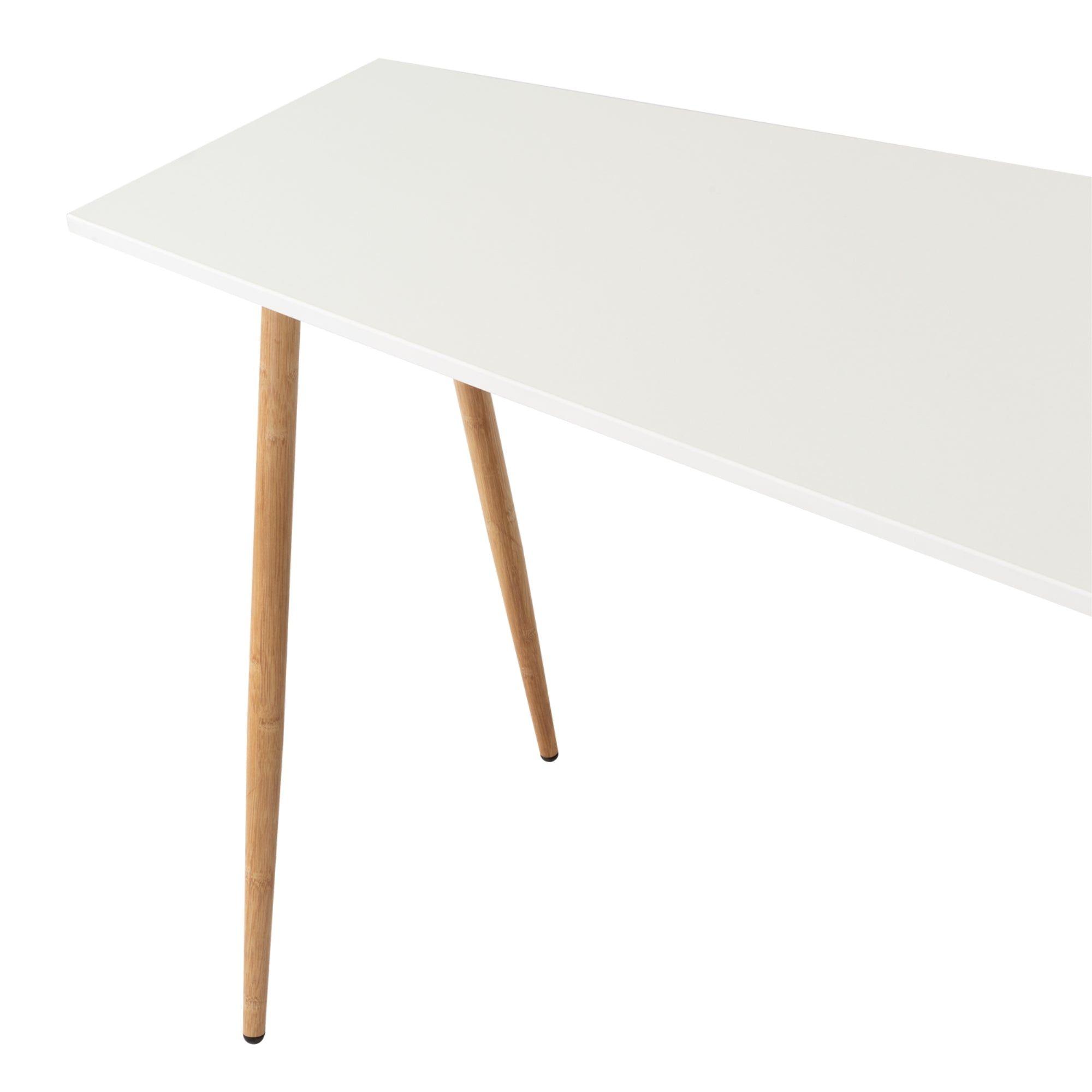 Escritorio En L Esquinero 72,5X130X120 Café Claro Y Blanco-7