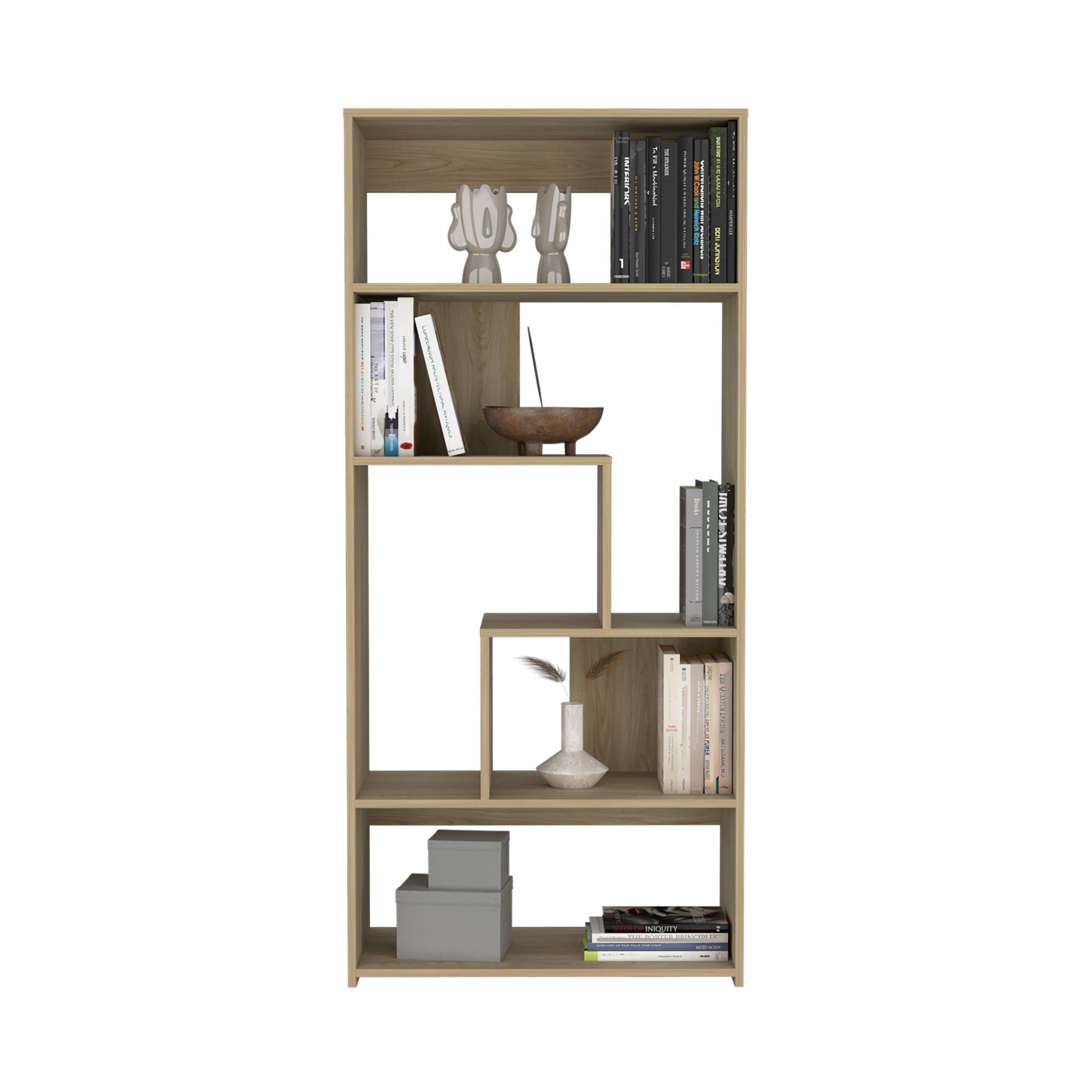 Biblioteca Estante 160X73X35 Cm Café Claro-2