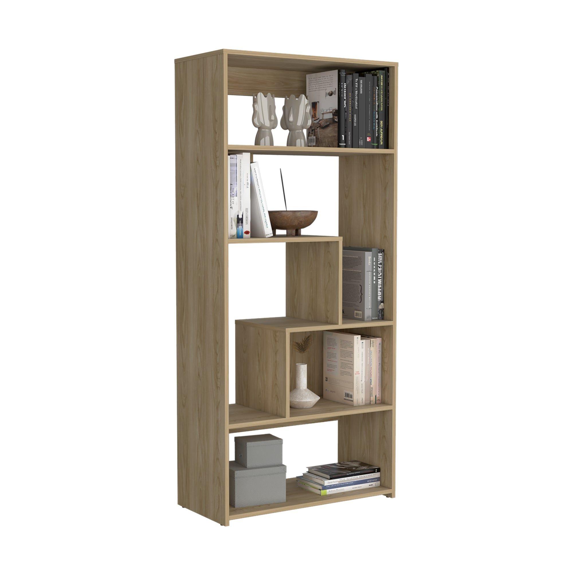 Biblioteca Estante 160X73X35 Cm Café Claro-3