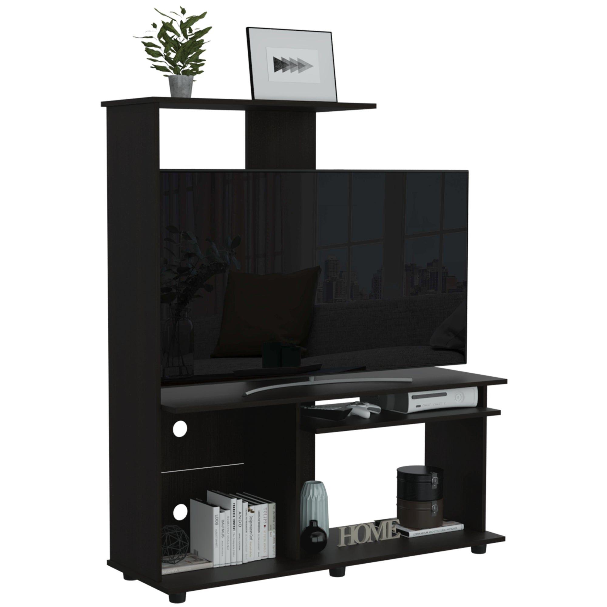 ESTANTE TV 50" CON 5 REPISAS FM-005N - NEGRO-2