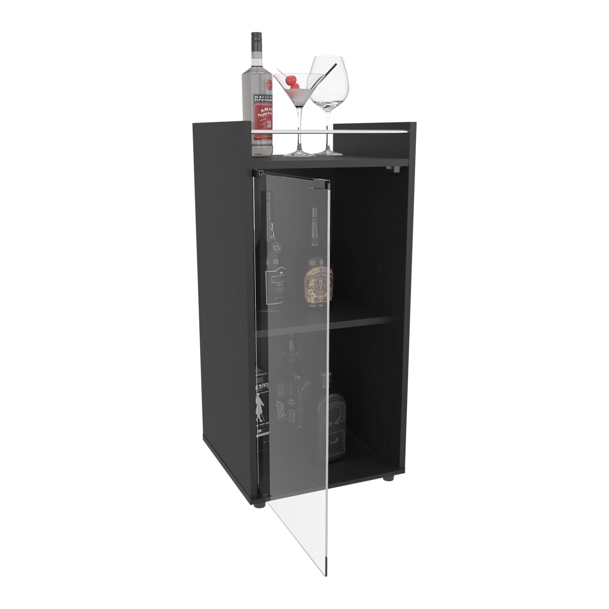 Bar Bajo 1 Puerta Cierre Iman 81,3X38,1X37,6 Cm Negro-3