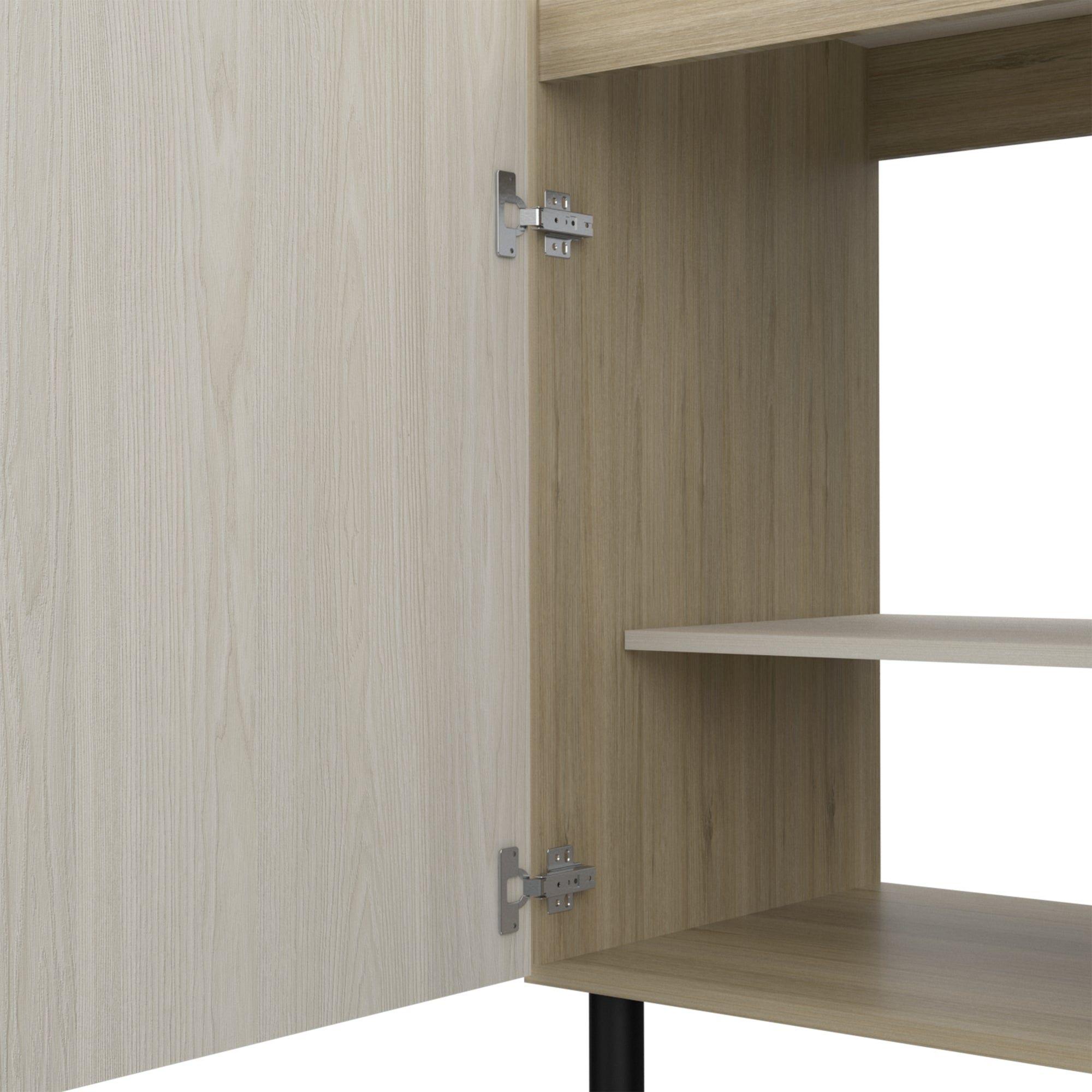 Mueble Base De Cocina 3 Puertas 2 Cajones Fm-003C Café Claro-5