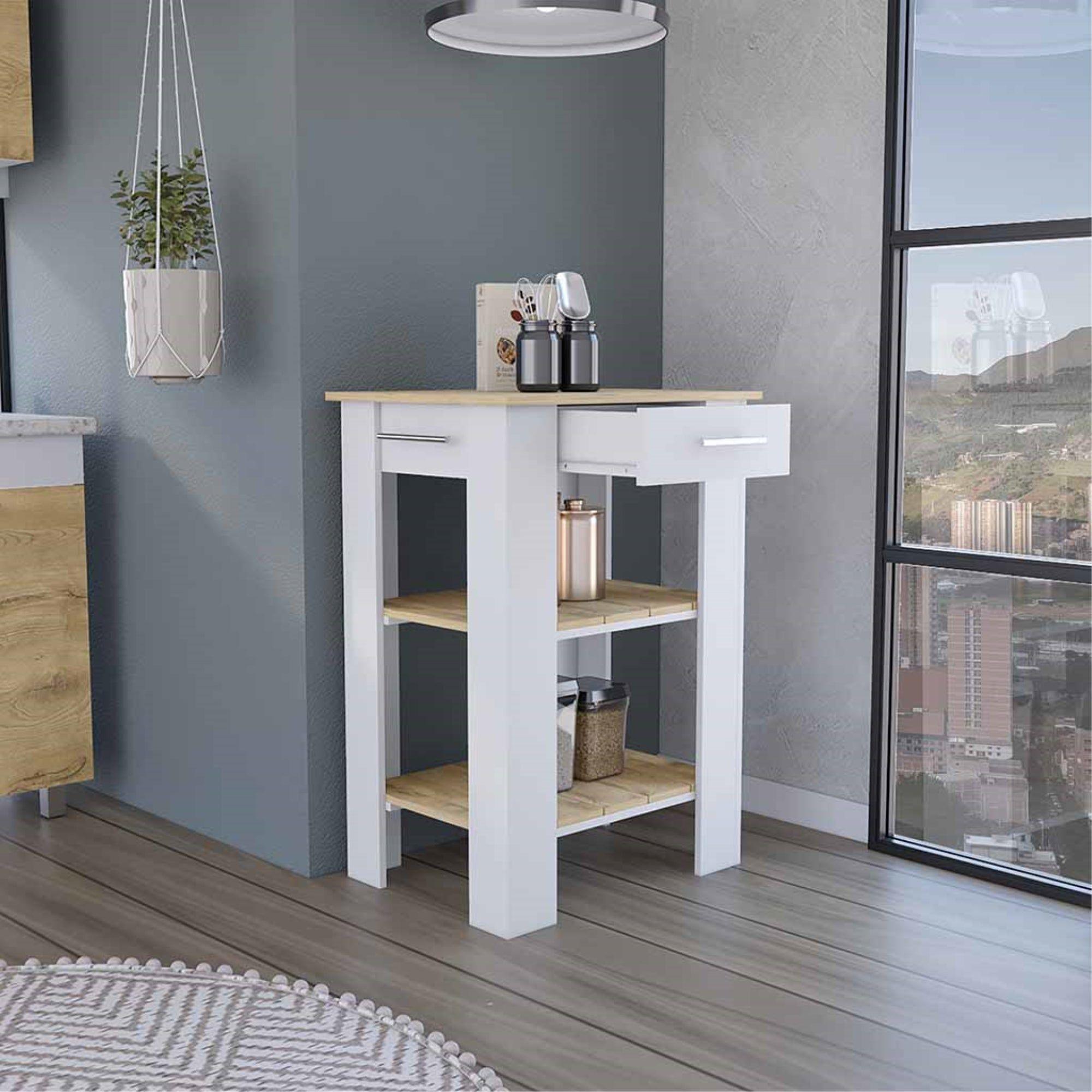 ISLA DE COCINA 1 CAJON FM-006B BLANCO-5