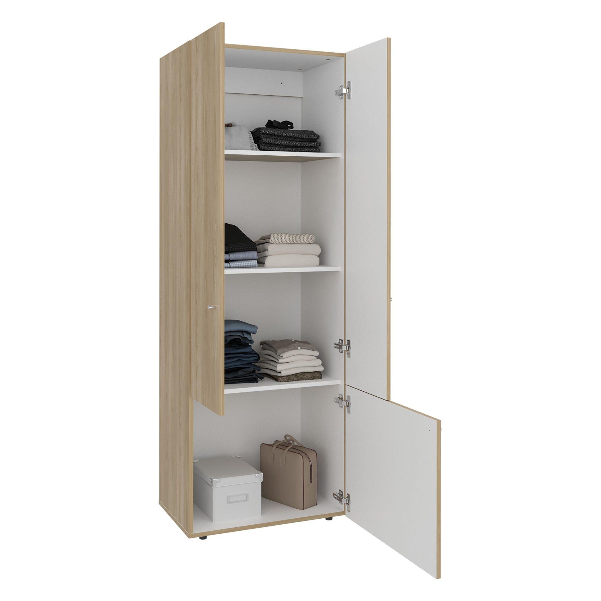 Closet 3 Puertas 170X60X40,2 Cm Cafe Claro-3