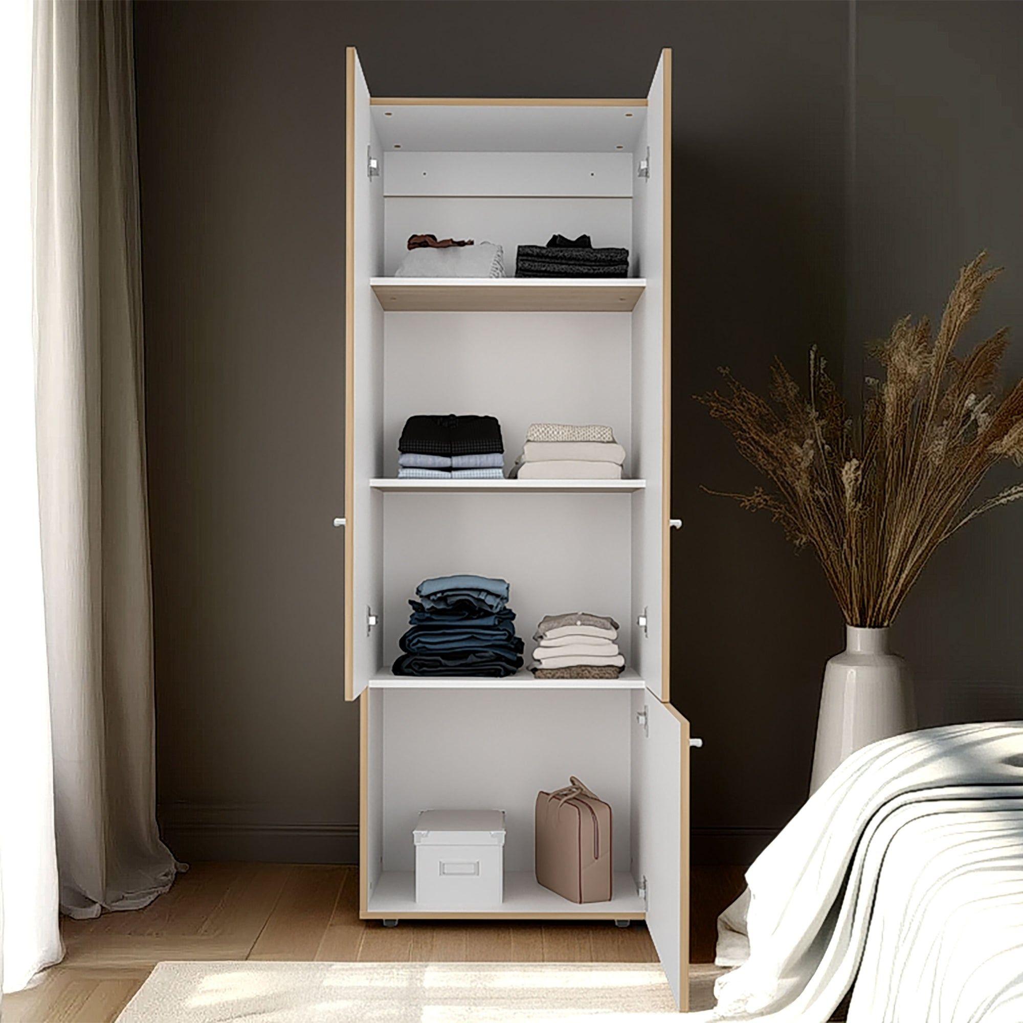 Closet 3 Puertas 170X60X40,2 Cm Cafe Claro-5