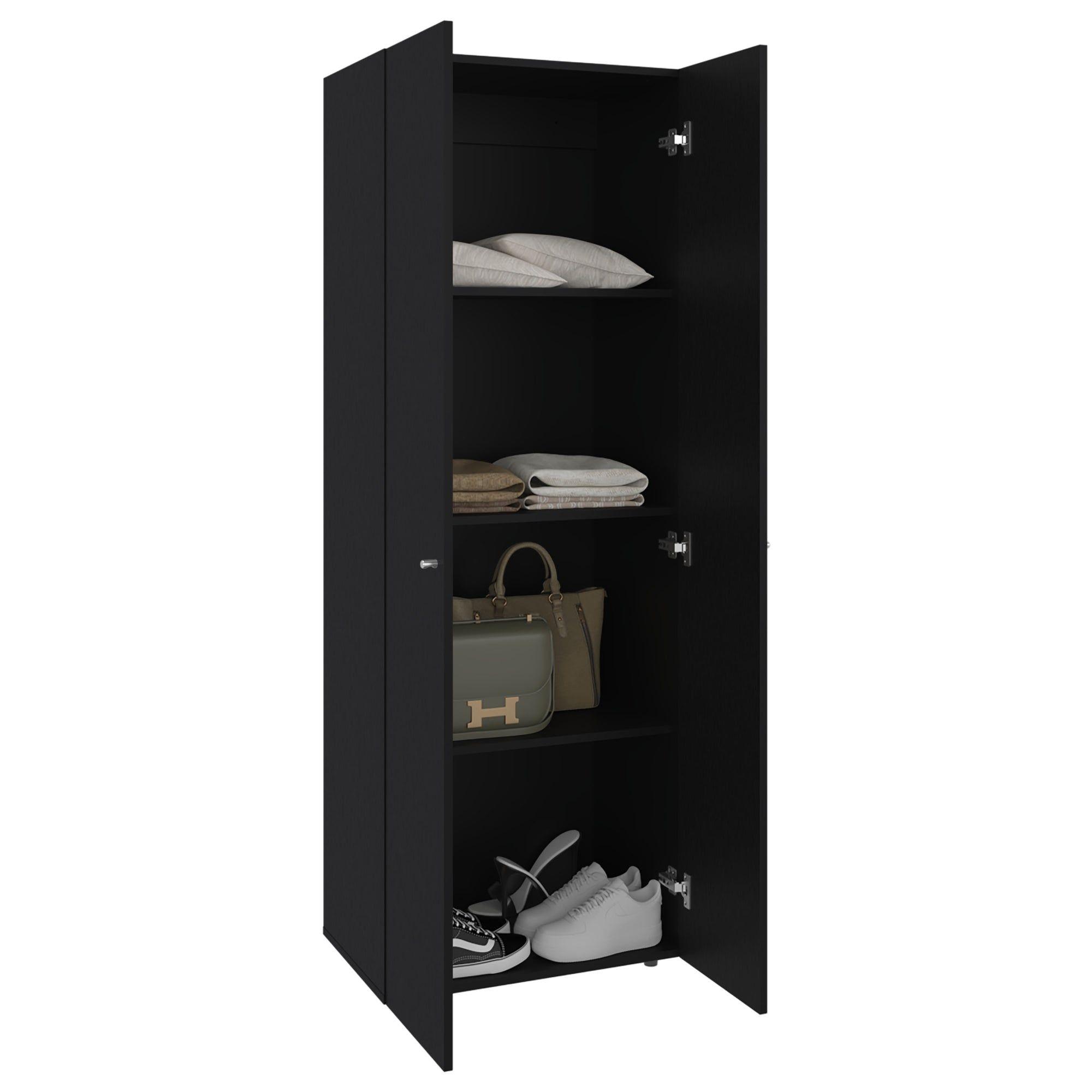 Closet 2 Puertas 170X60X40,2 Cm Negro-3