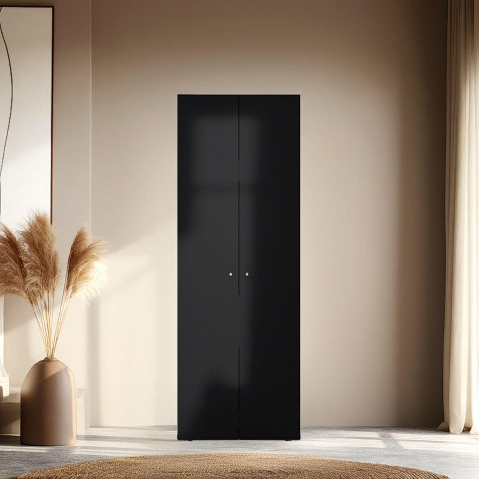Closet 2 Puertas 170X60X40,2 Cm Negro-4