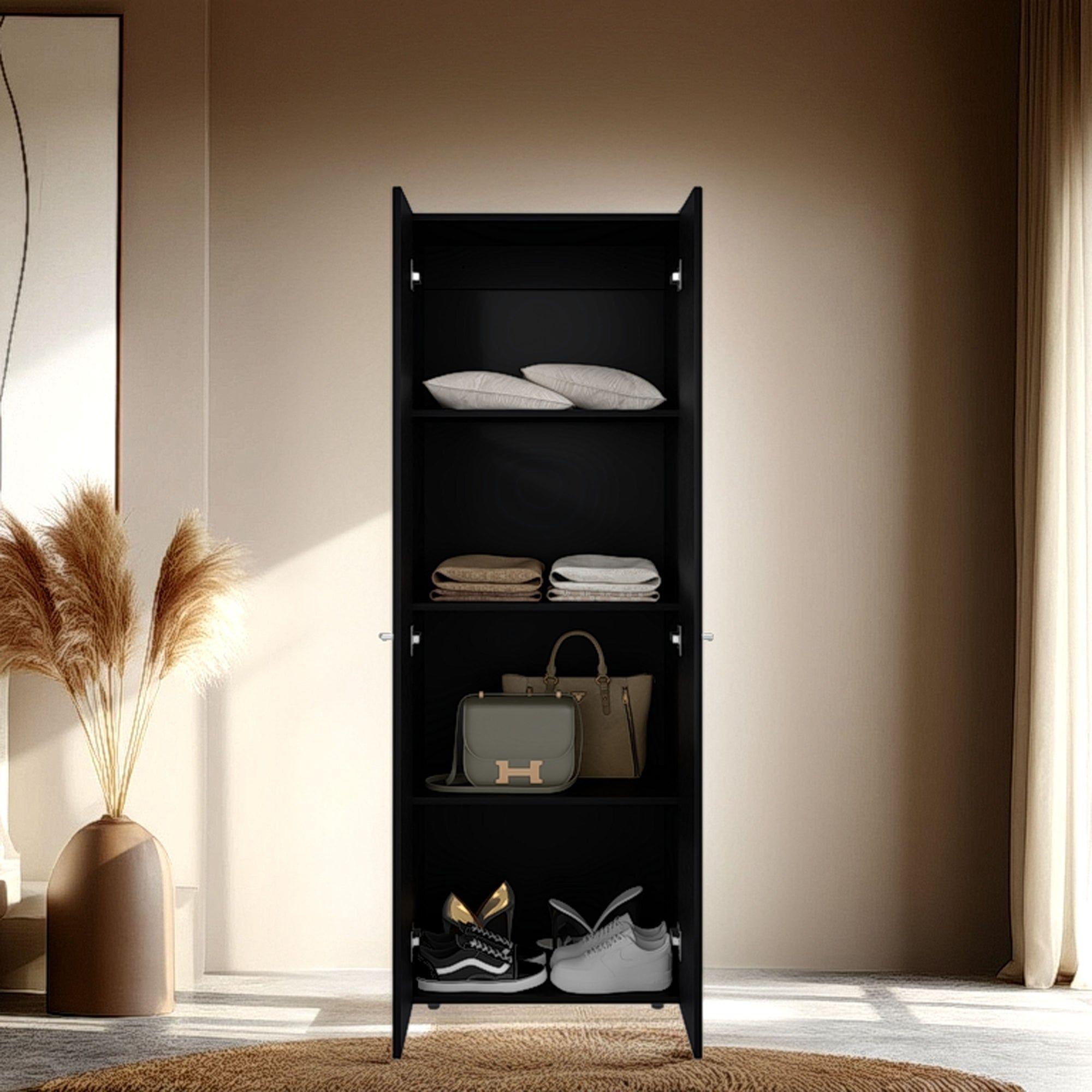 Closet 2 Puertas 170X60X40,2 Cm Negro-5