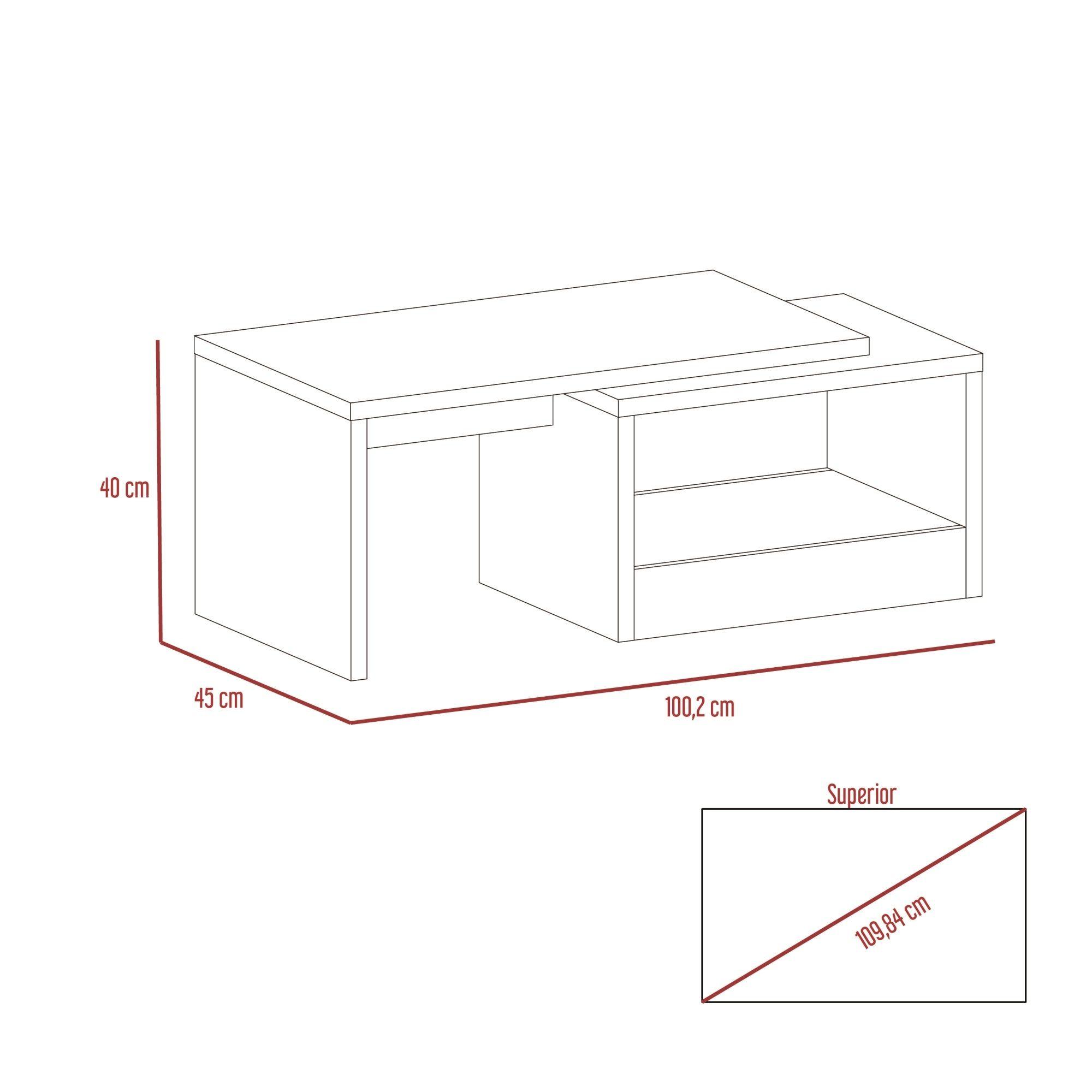 MESA DE CENTRO 45x100,2x45 CM FM-026N - NEGRO-6