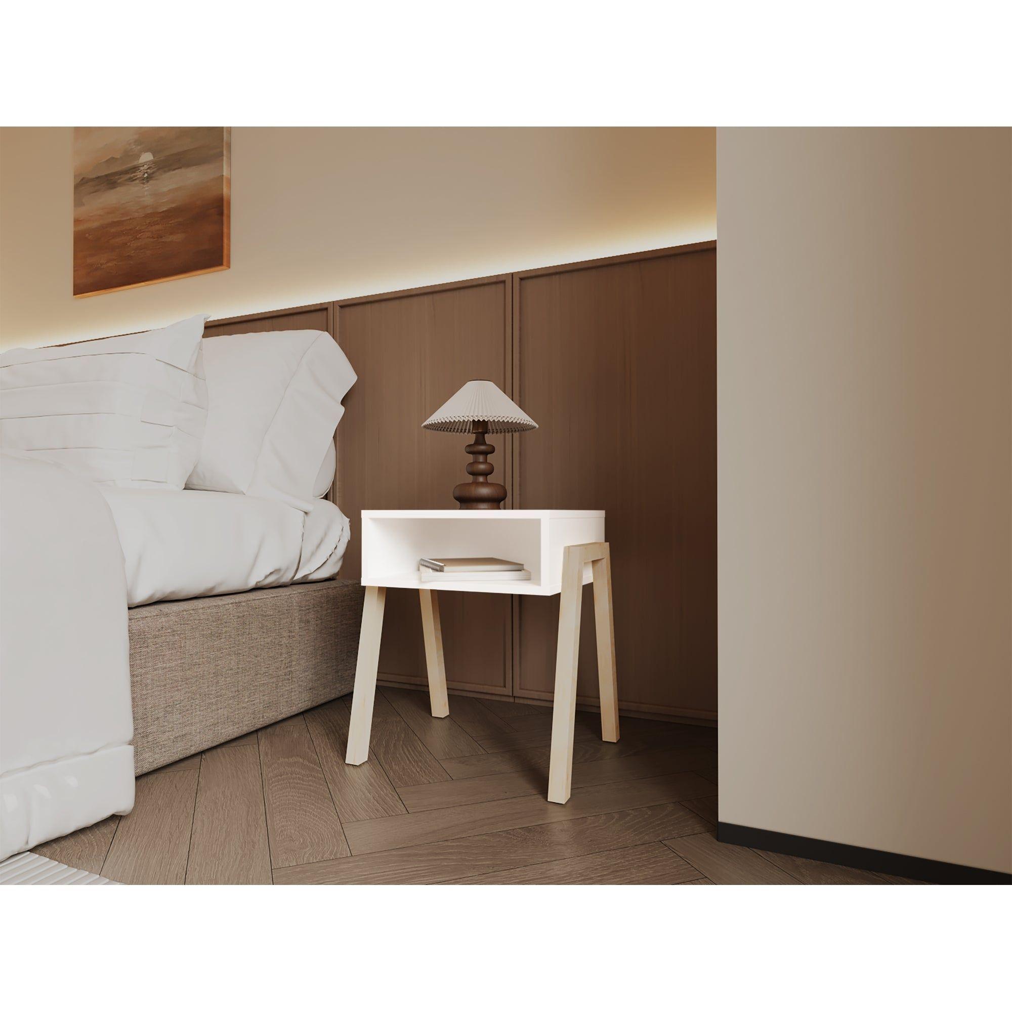 Velador 50,6X46X36,9 Cm Negro Y Café -4