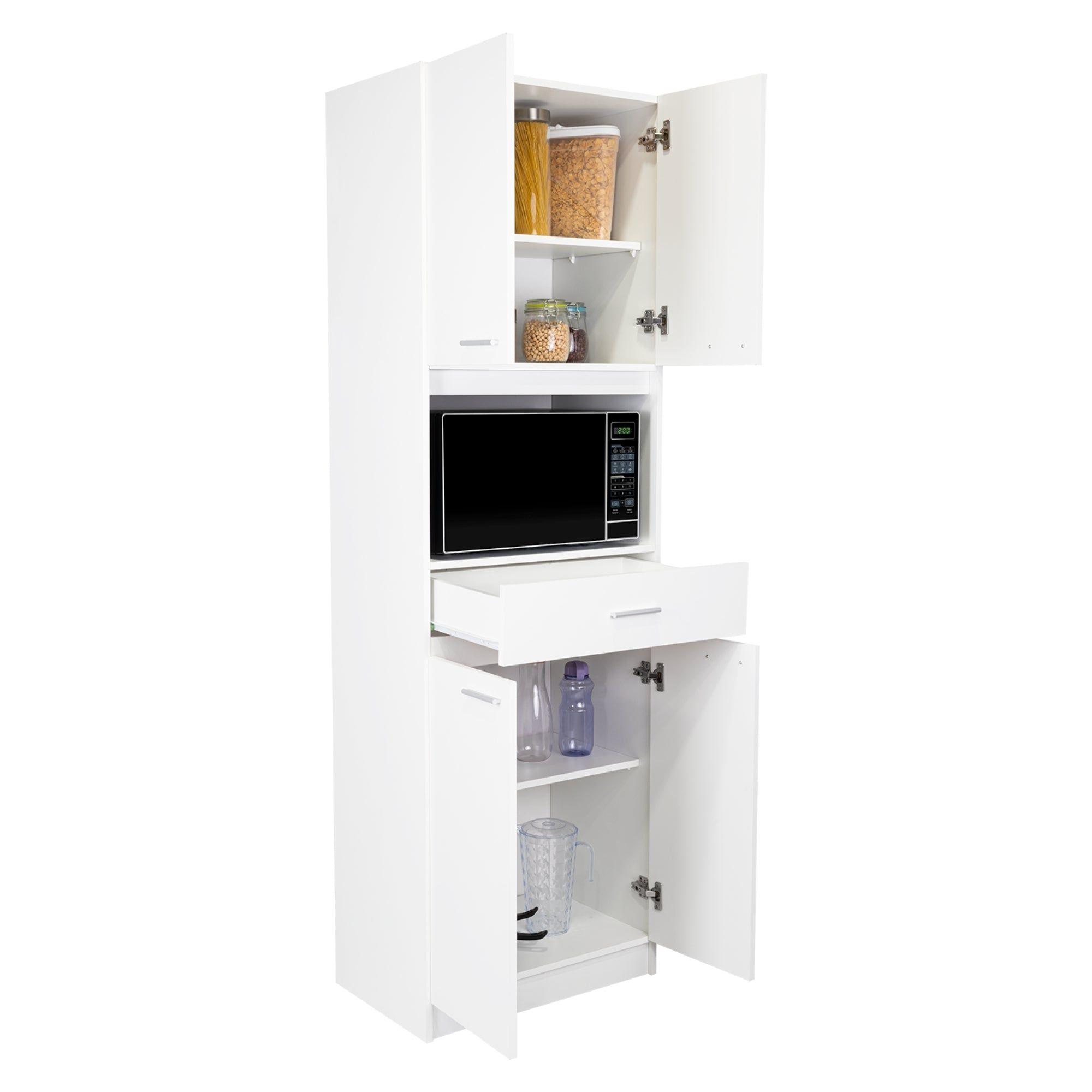 Mueble Microondas Fm 4 Puertas 196X62X39,5 Cm Blanco-2