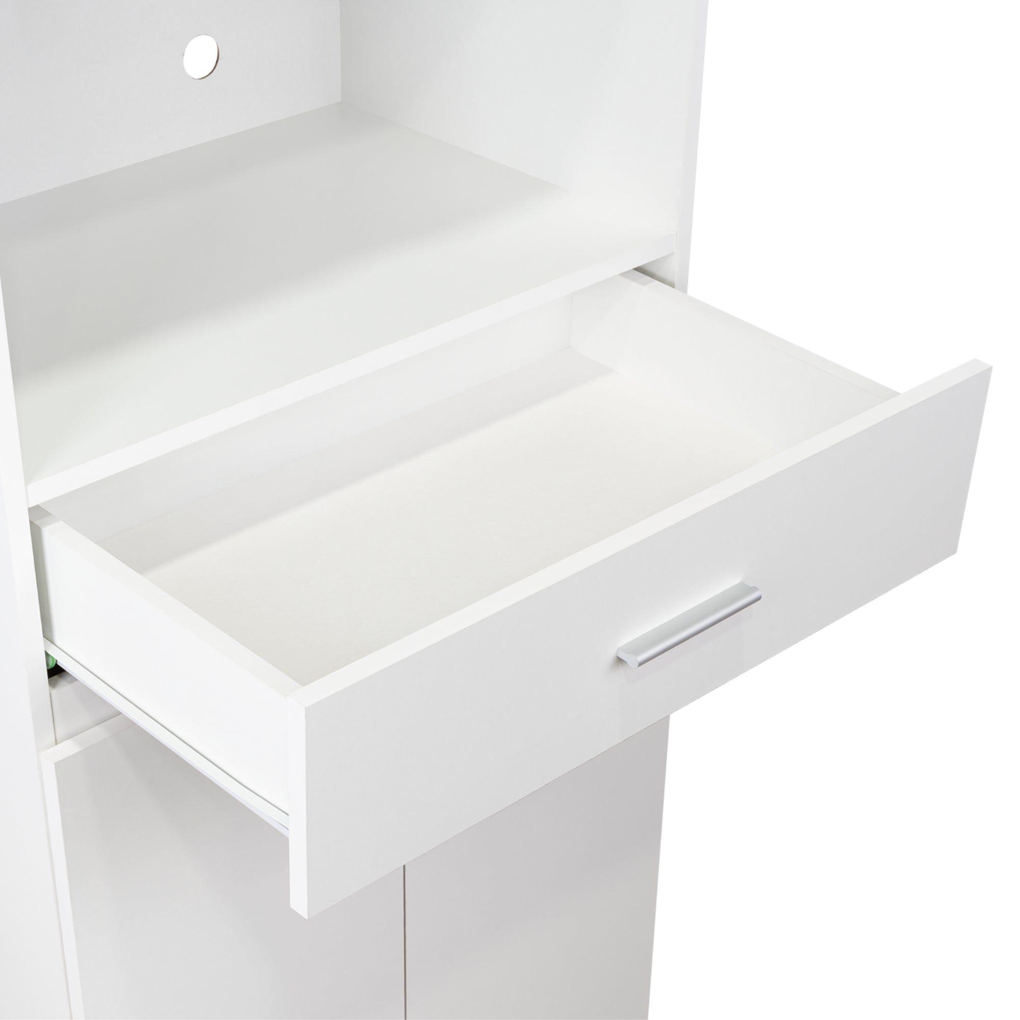 Mueble Microondas Fm 4 Puertas 196X62X39,5 Cm Blanco-5