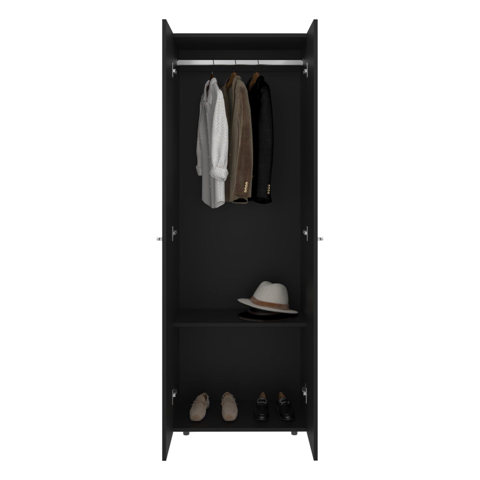 Closet Colgador 2 Puertas 170X60X40,2 Cm Negro-2