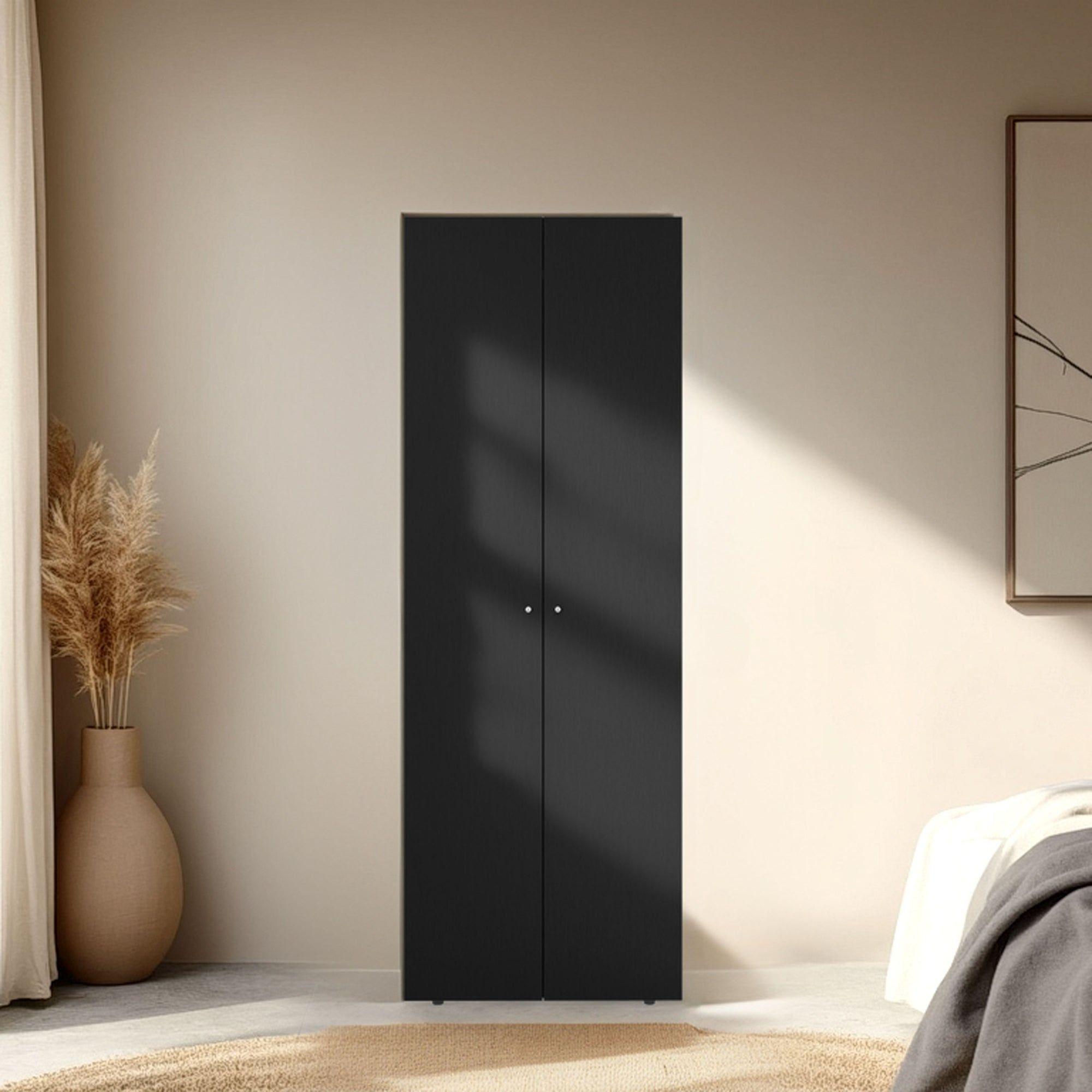 Closet Colgador 2 Puertas 170X60X40,2 Cm Negro-4