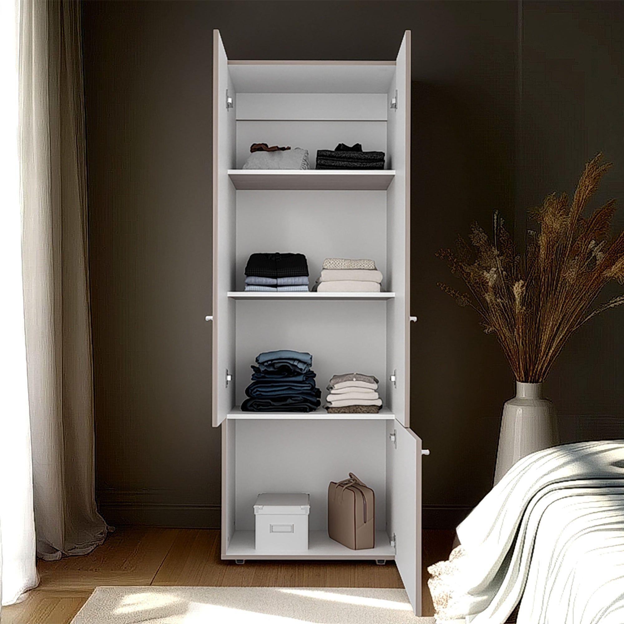 Closet 3 Puertas 170X60X40,2 Cm Beige-5
