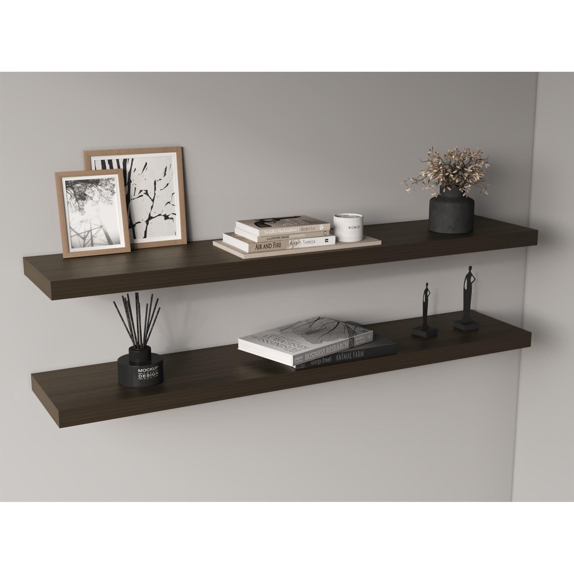 Repisa Flotante 120X25X3,8 Cm Amaretto X1 Unidad-4