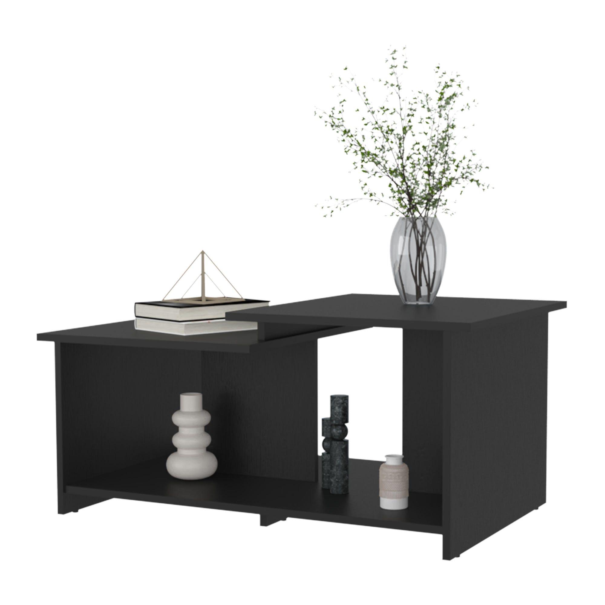 MESA DE CENTRO RECTANGULAR FM-016N - NEGRO-2