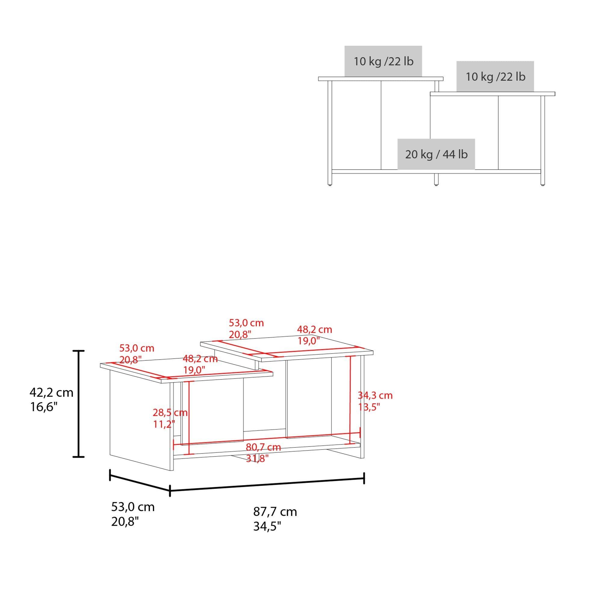 MESA DE CENTRO RECTANGULAR FM-016N - NEGRO-4