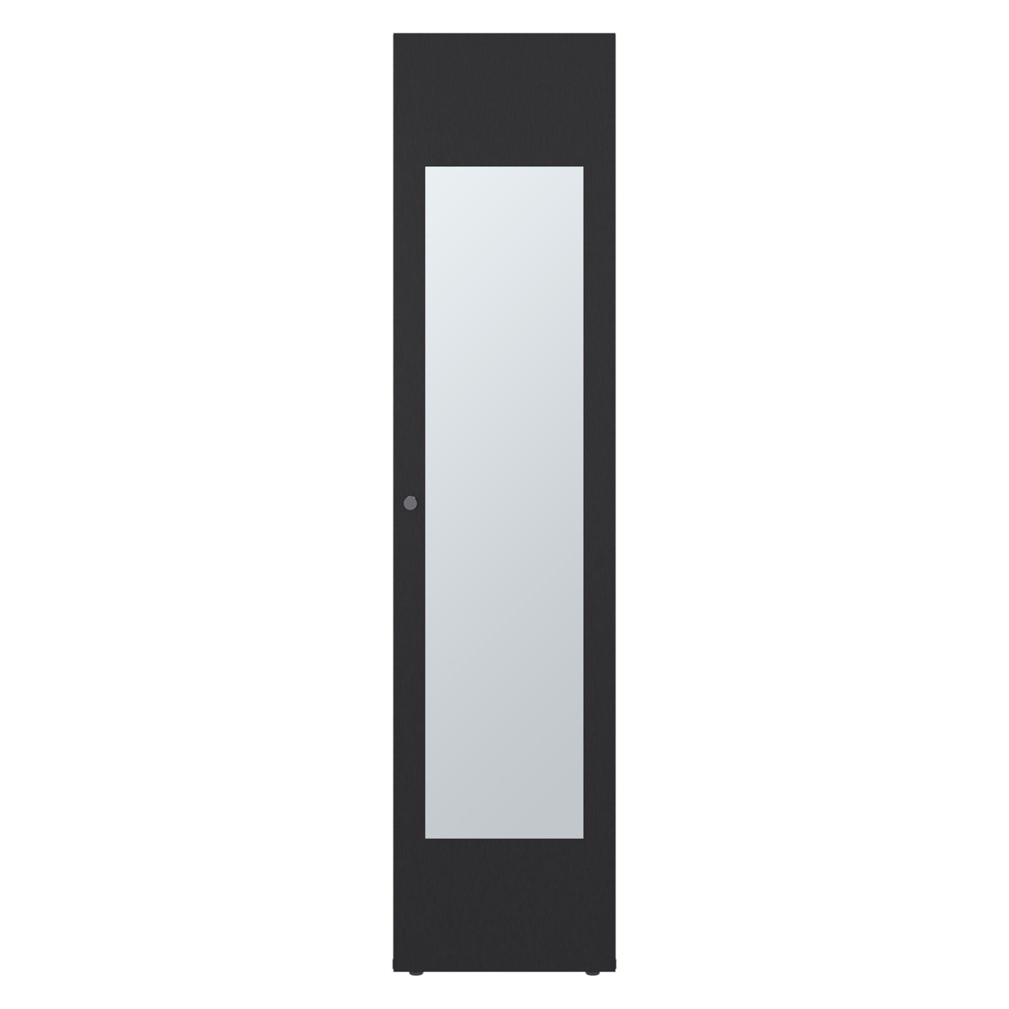 Closet 1 Puerta Con Espejo 170 X 40 X 40 Cm Negro-3