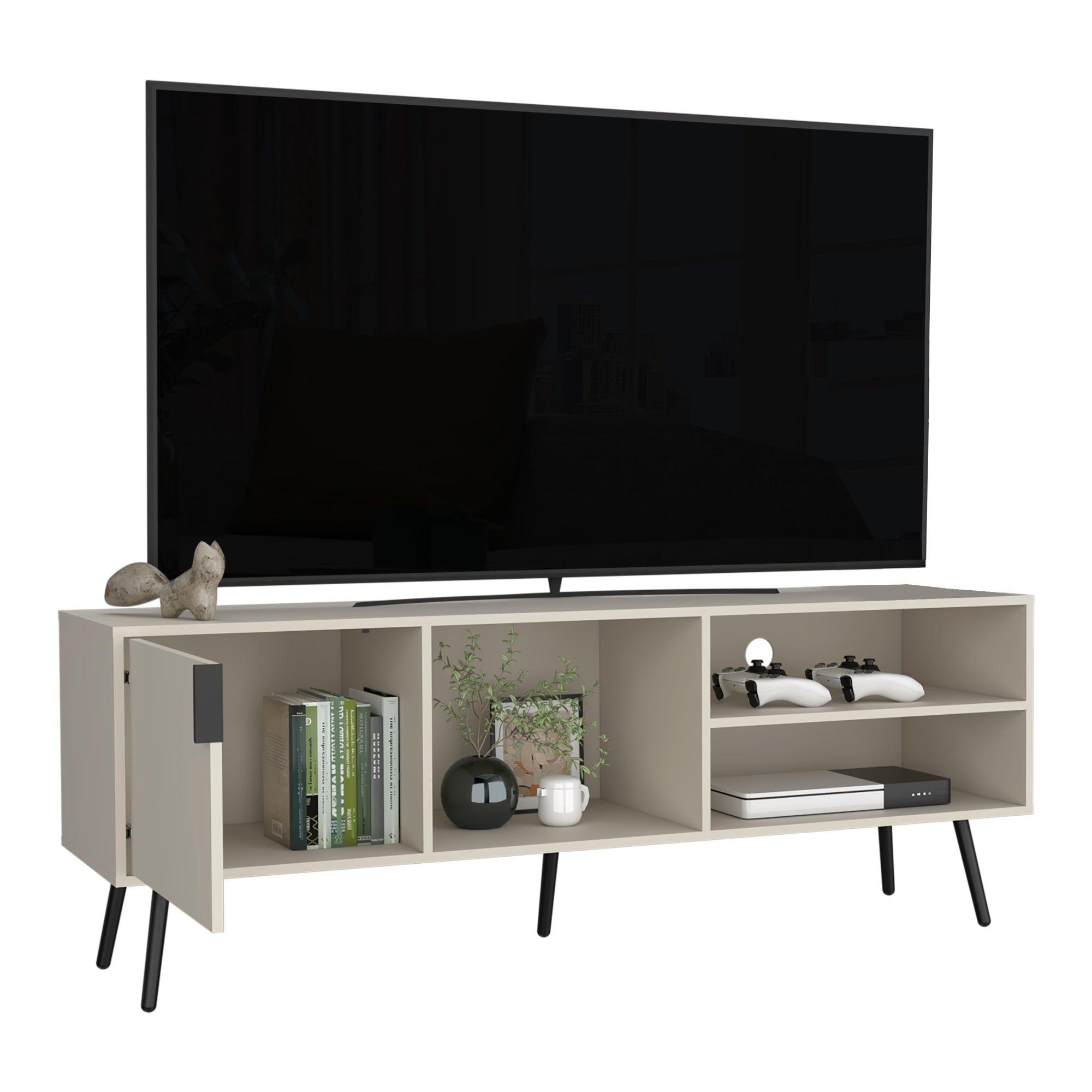 RACK TV 65" CON 1 PUERTA ABATIBLE FM-043B - BEIGE-2