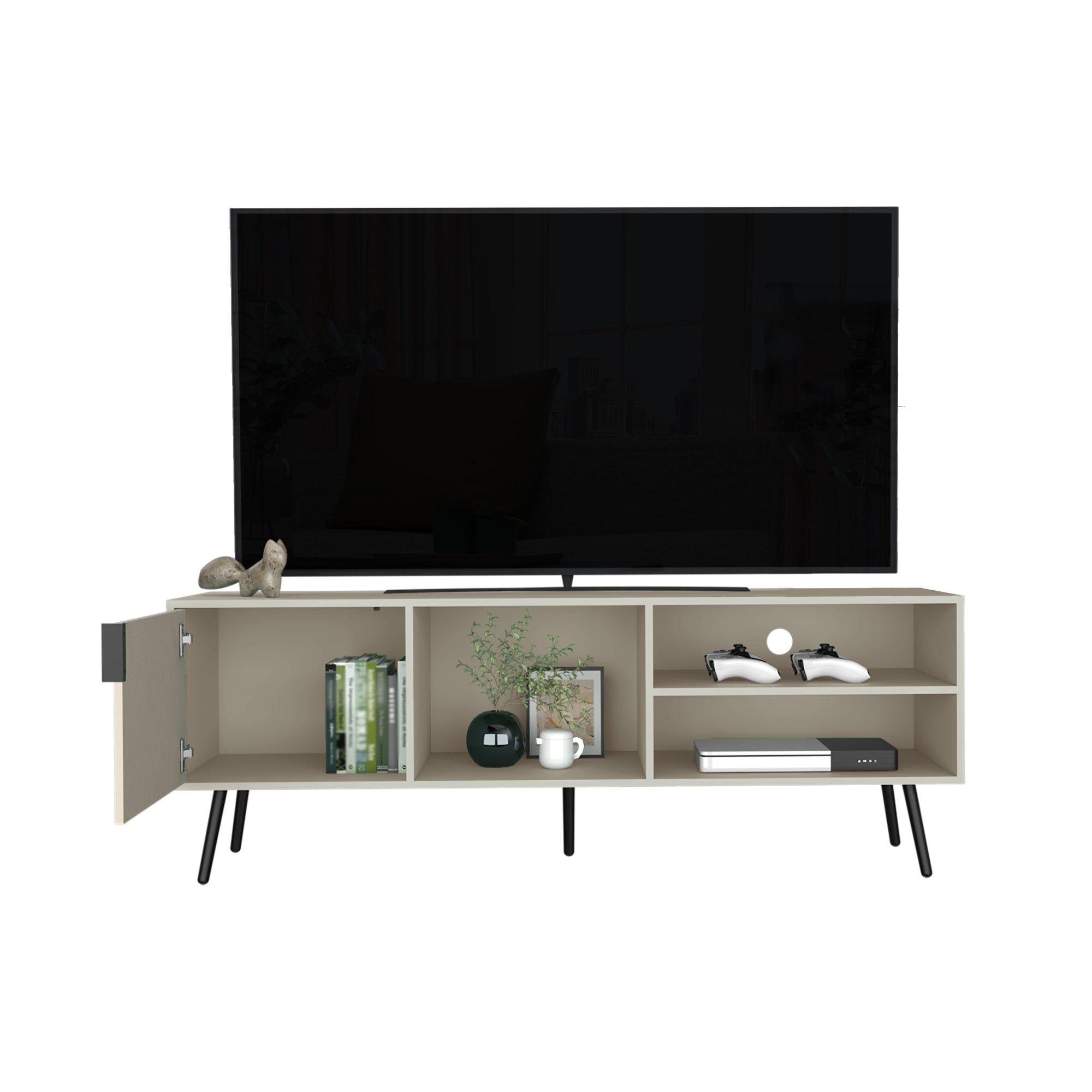 RACK TV 65" CON 1 PUERTA ABATIBLE FM-043B - BEIGE-3