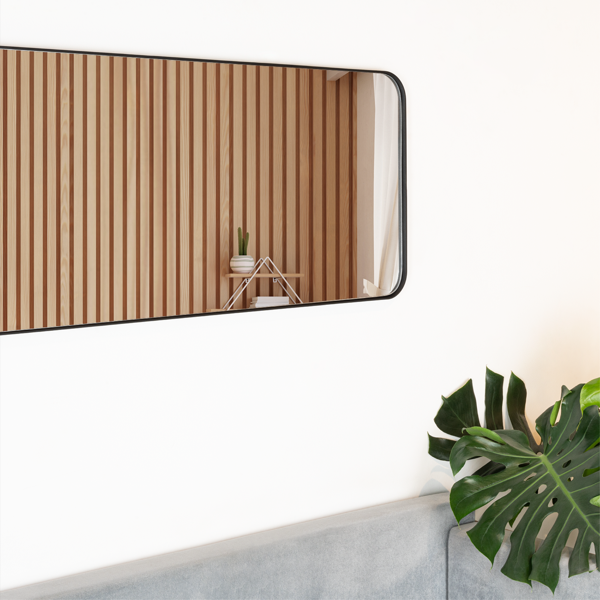 Espejo Loky Rectangular Marco Metalico 120x45 cm-6
