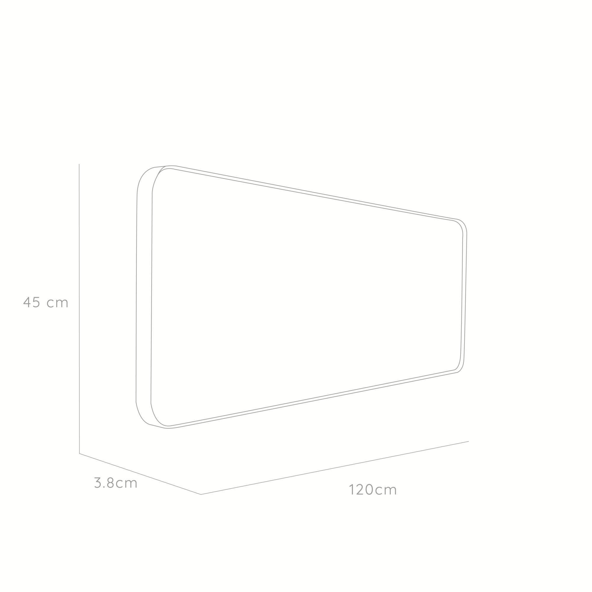 Espejo Loky Rectangular Marco Metalico 120x45 cm-7