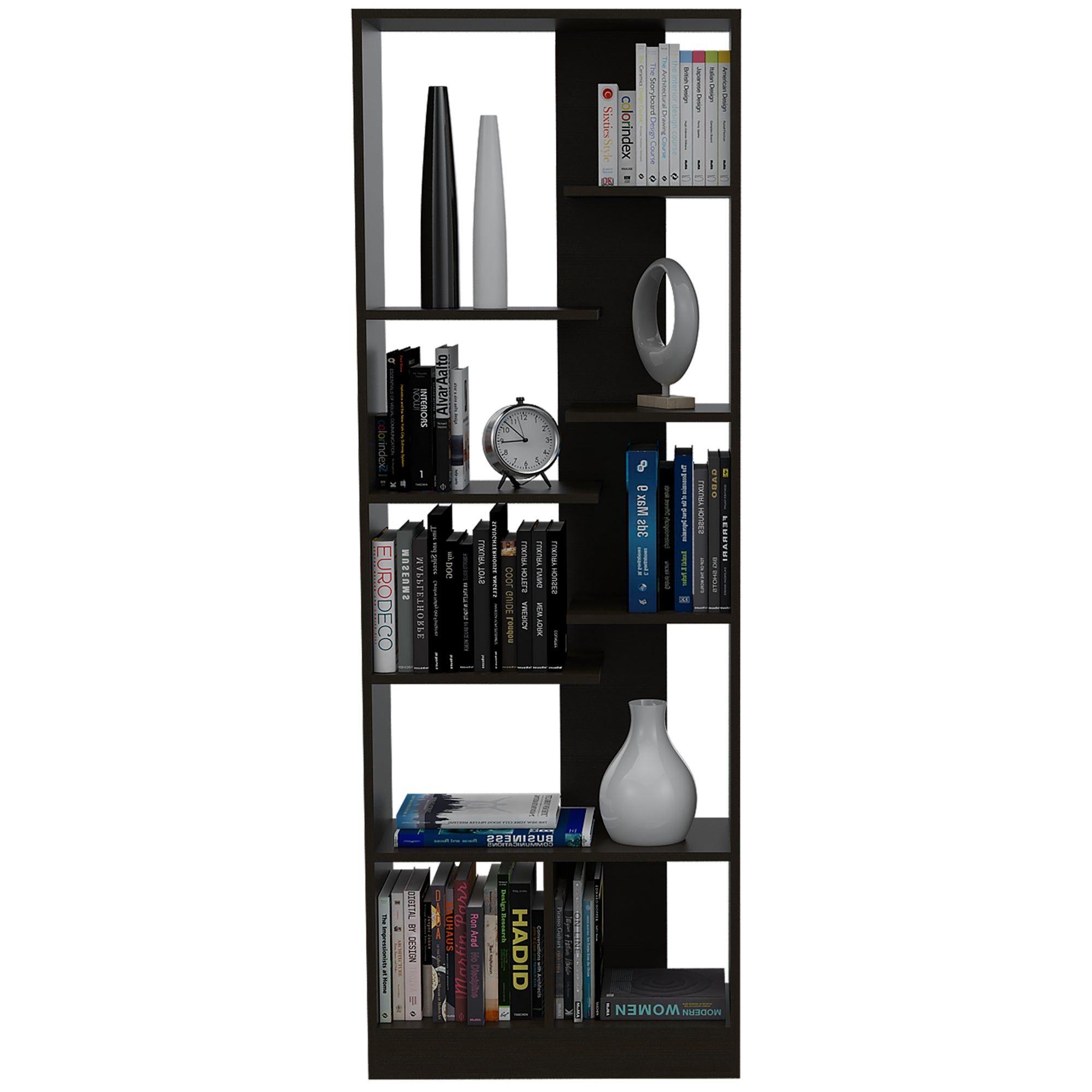 BIBLIOTECA ESTANTE 9 REPISAS FM-008N NEGRO-3