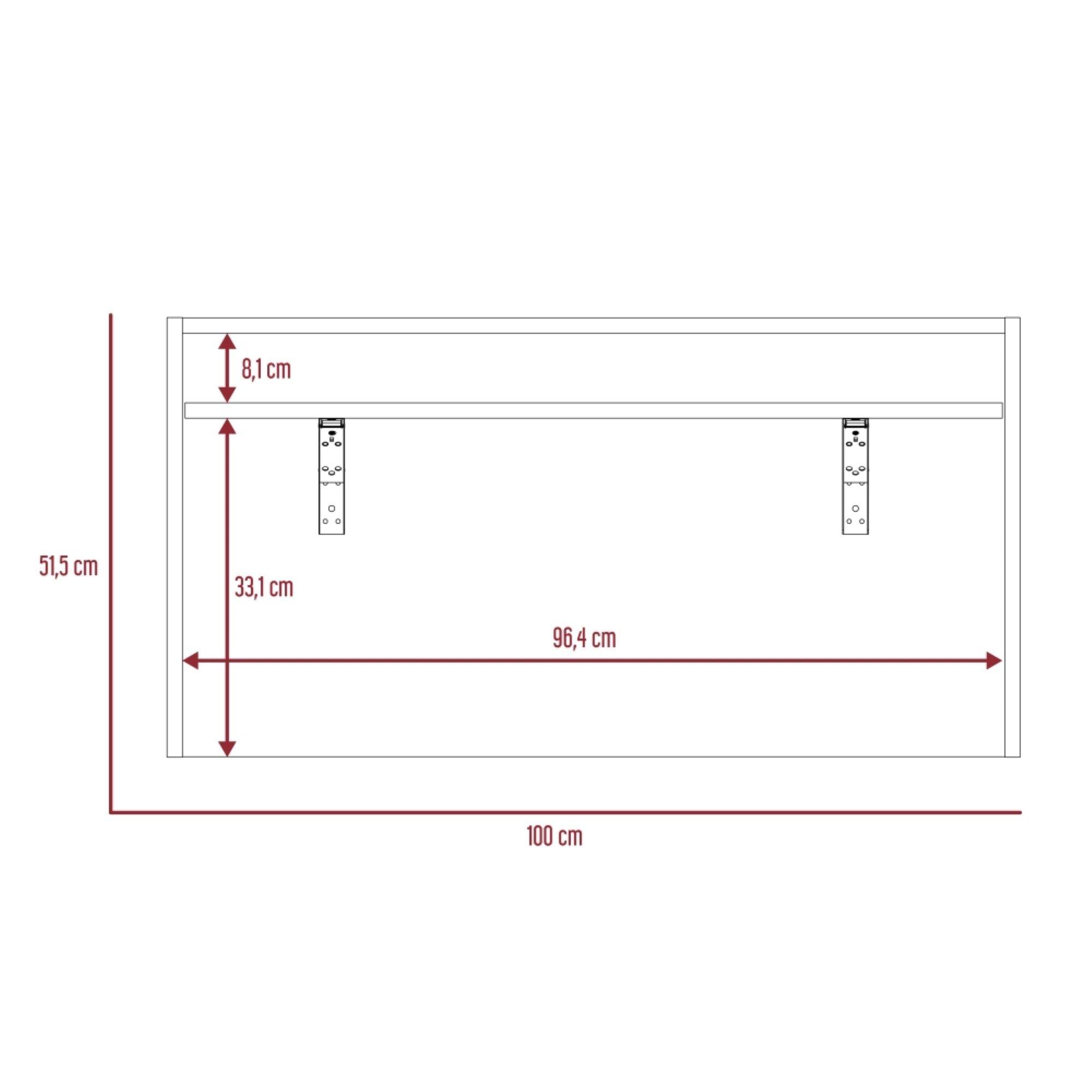 ESCRITORIO ABATIBLE DE PARED FM-040C CAFÉ CLARO-5