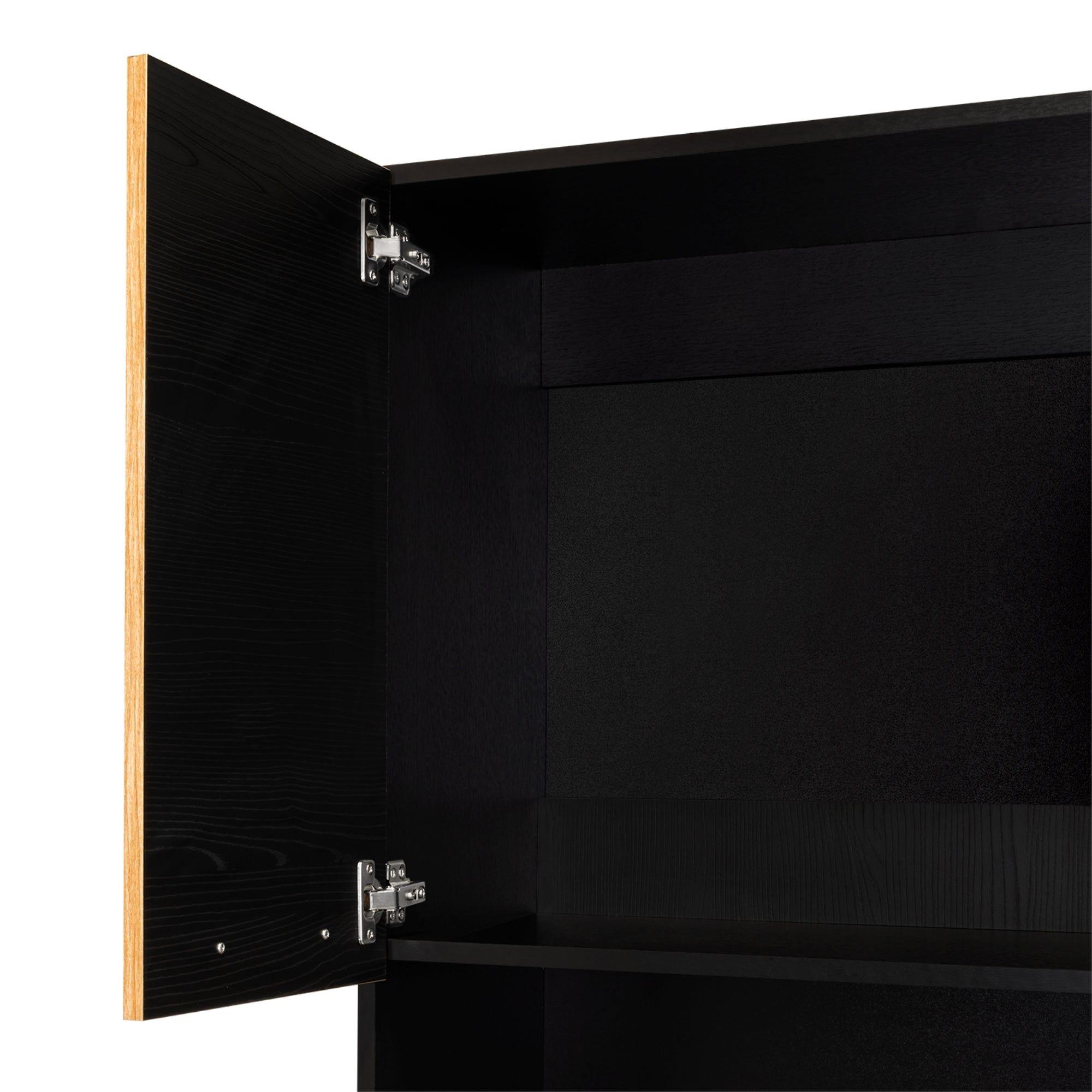 Mueble Para Microondas Café Claro 210X60X49,1 Cm-5