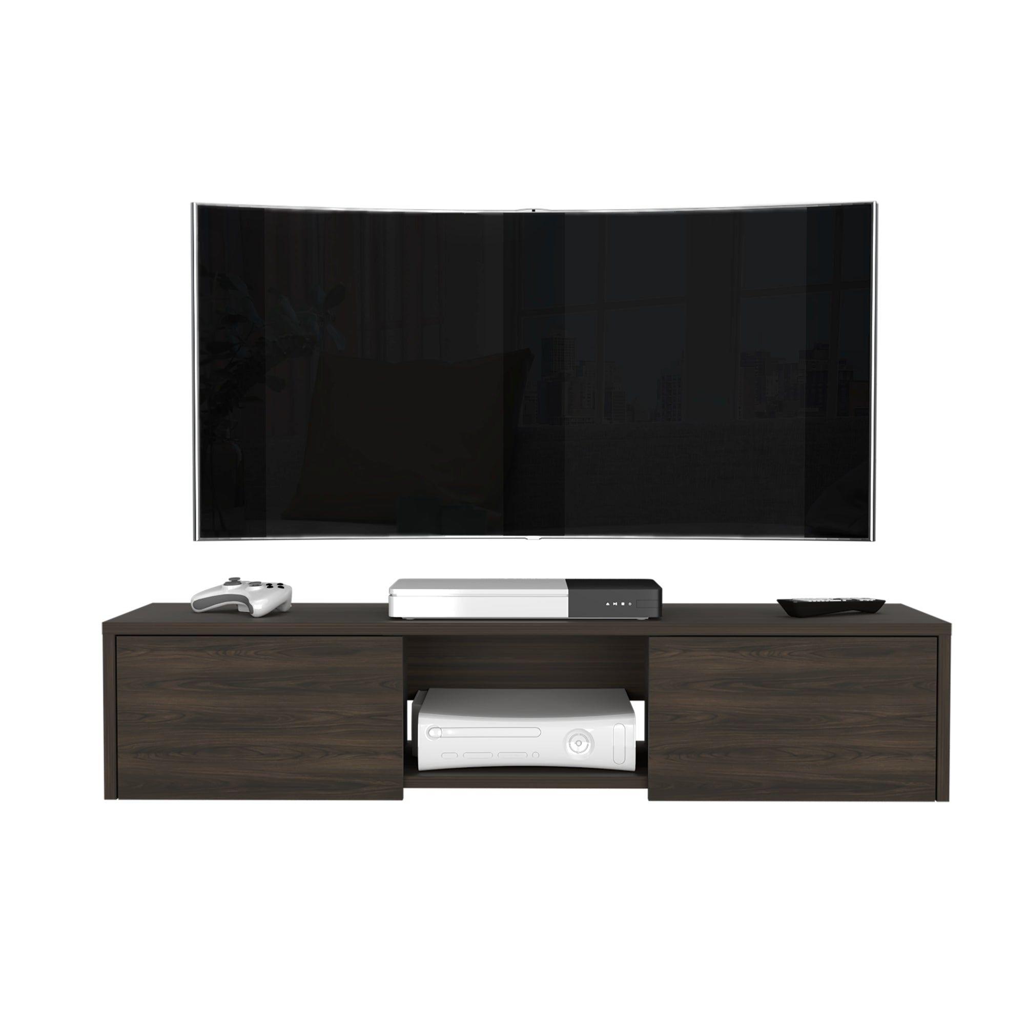 Mueble Para Tv 65" Fm 26,8X125,1X29,7 Cm Café Claro -3