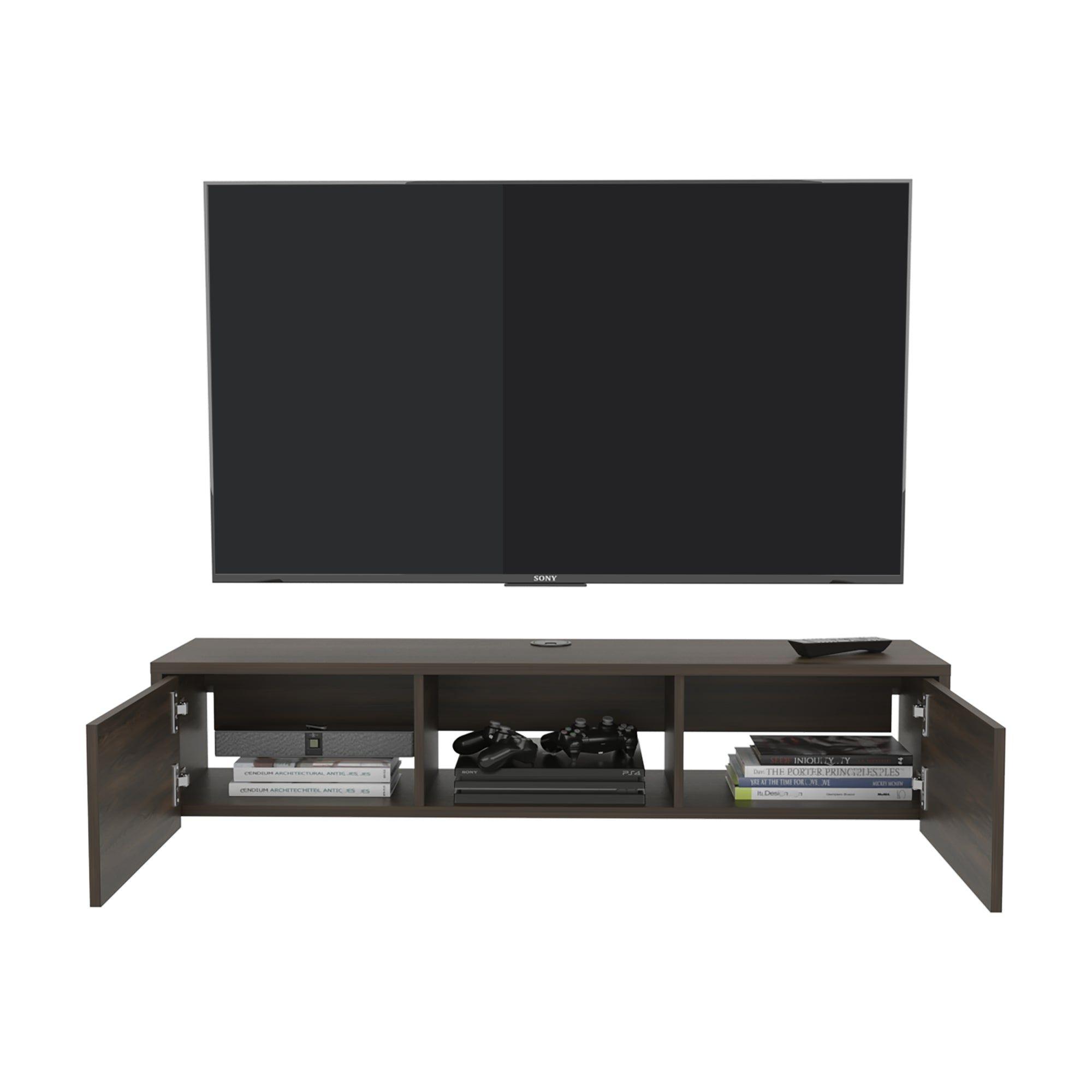 Mueble Para Tv 65" Fm 26,8X125,1X29,7 Cm Café Claro -4