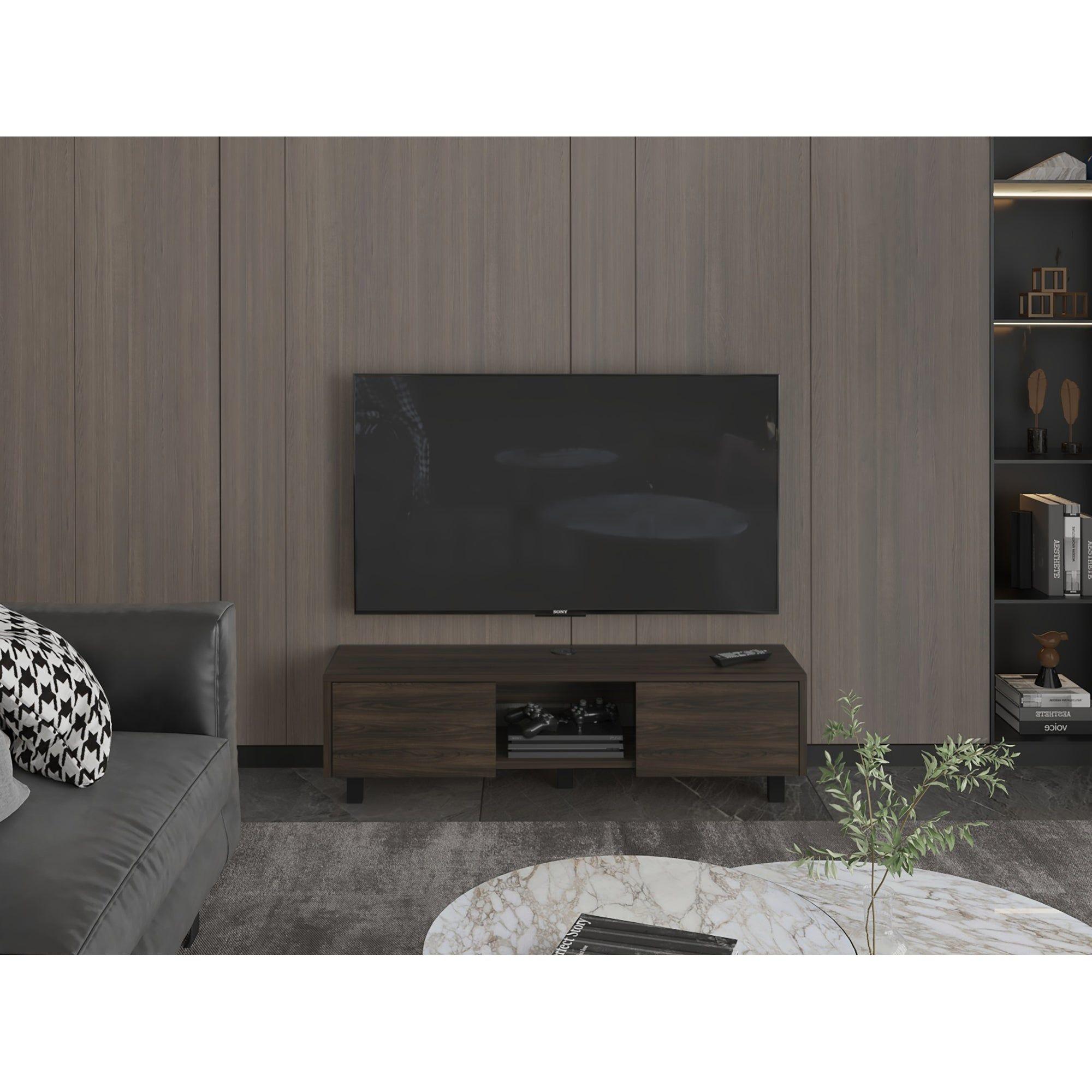 Mueble Para Tv 65" Fm 26,8X125,1X29,7 Cm Café Claro -6
