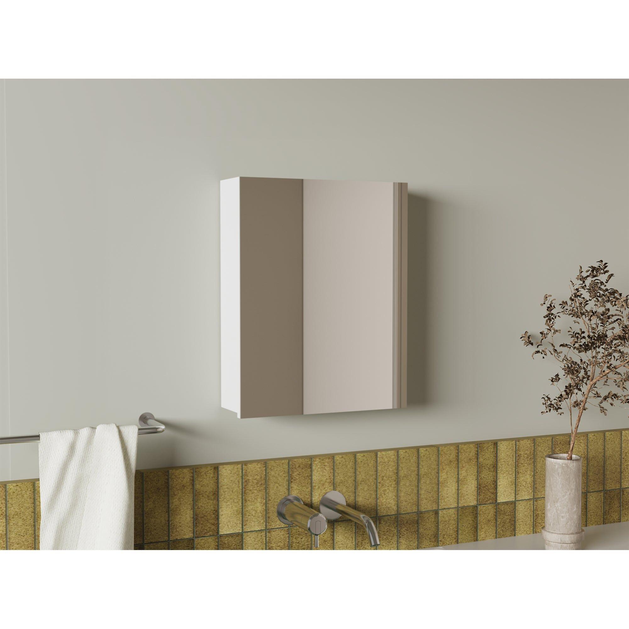 Botiquin De Baño 1 Puerta 50X40X12 Cm Blanco-7